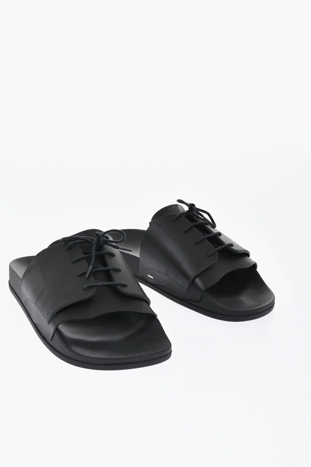 Maison Margiela og1mm0426 Rubber Slides in Black Size US 8 / IT 38 - 3 Thumbnail