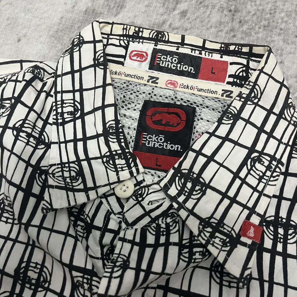 Ecko Unltd. Vintage Y2K Ecko Function Unltd Button Up Shirt Size US L / EU 52-54 / 3 - 4 Thumbnail