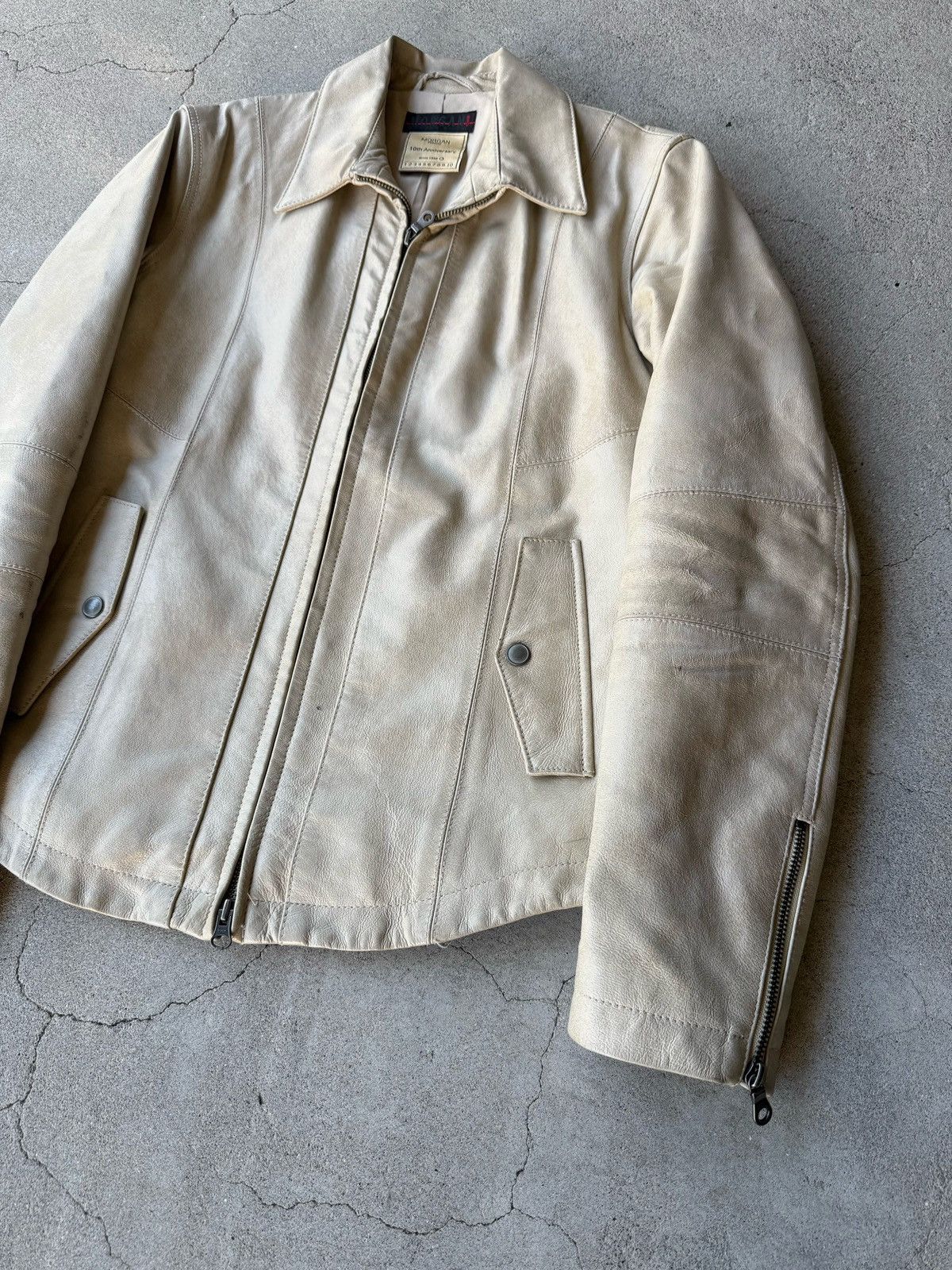 Morgan Homme Rare Japanese Label Y2K MORGAN HOMME 00's Leather Jacket Size US M / EU 48-50 / 2 - 4 Thumbnail