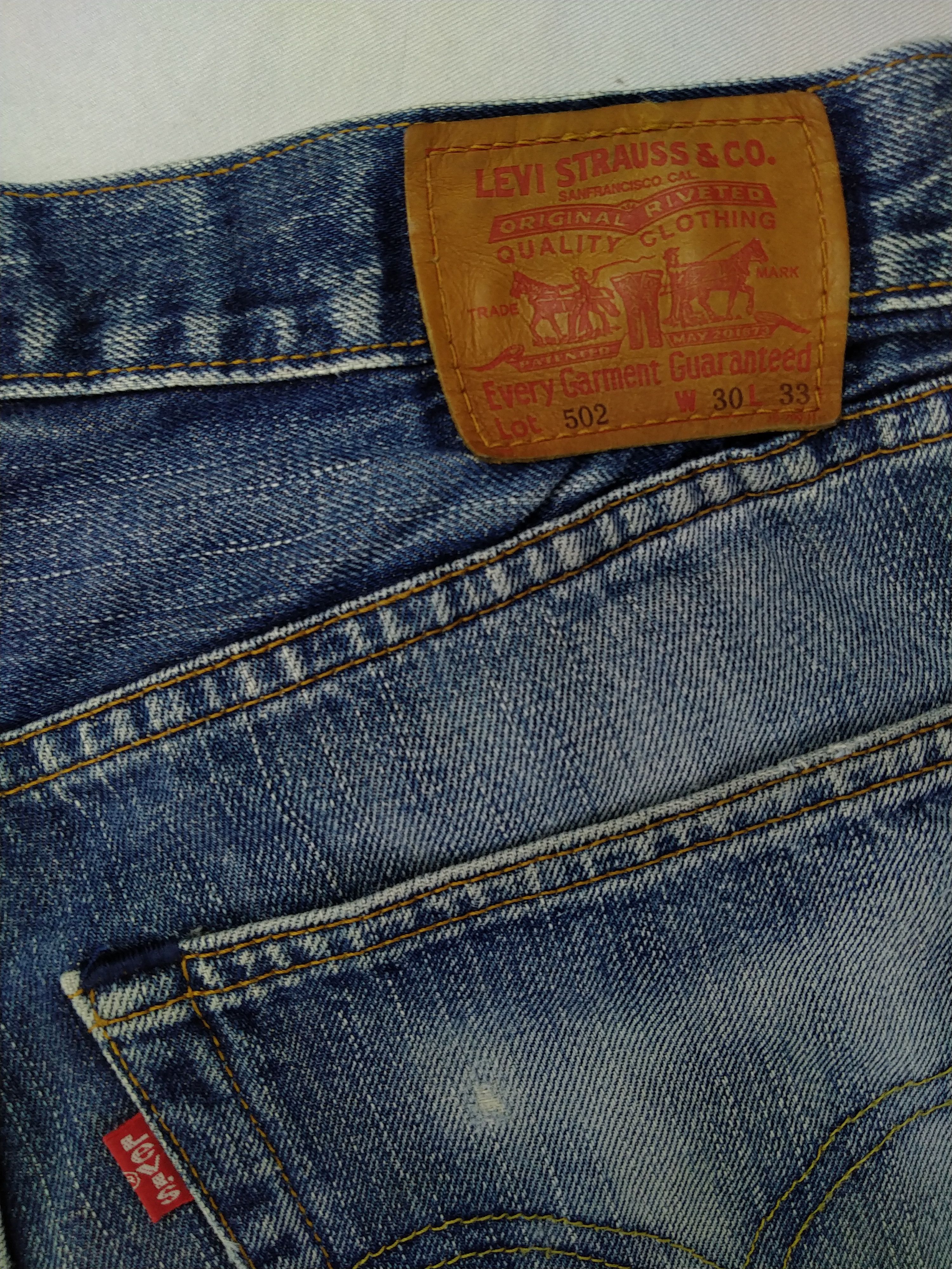 Levi's Dirty Used Blue Vintage Levi's 502 30x30.5 Denim -JN927 Size US 30 / EU 46 - 10 Thumbnail