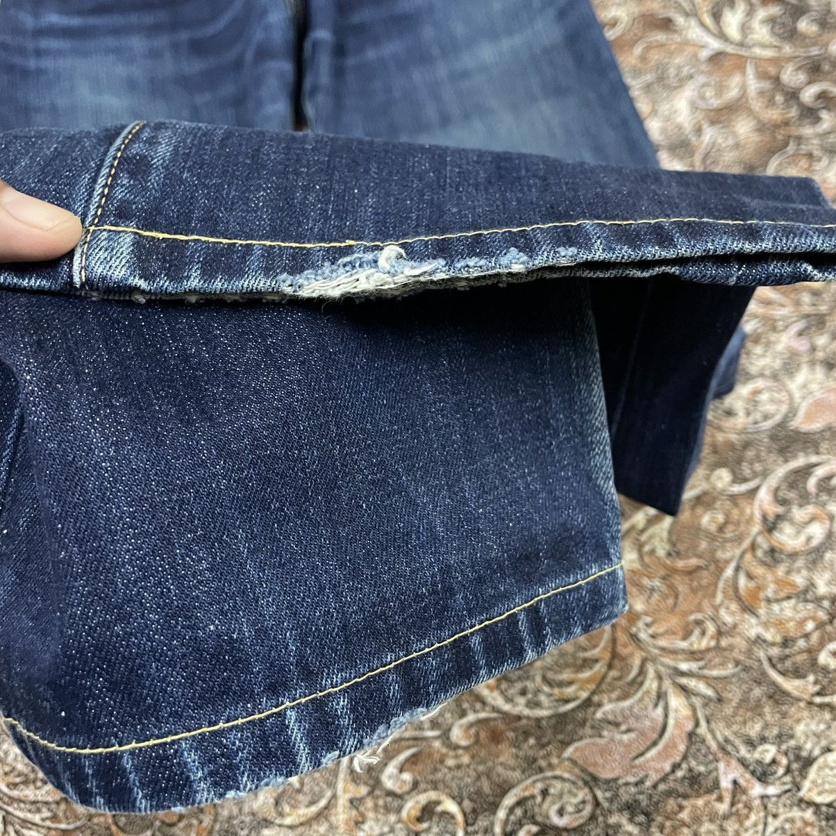 Levi's Vintage Clothing 🔥Vintage Levis 517 Stoned Washed Distress Denim Jeans Size US 33 - 8 Thumbnail