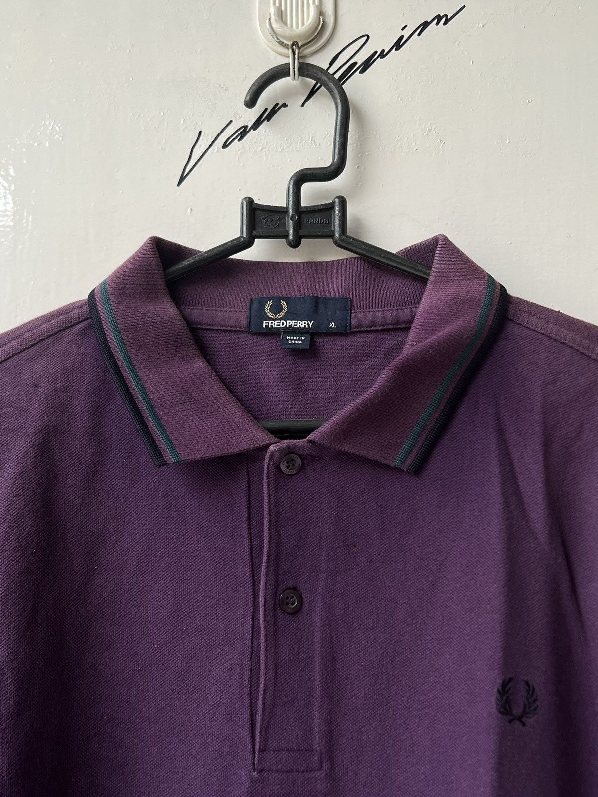 Fred Perry FREDPERRY Purple T-shirt Size US L / EU 52-54 / 3 - 12 Thumbnail