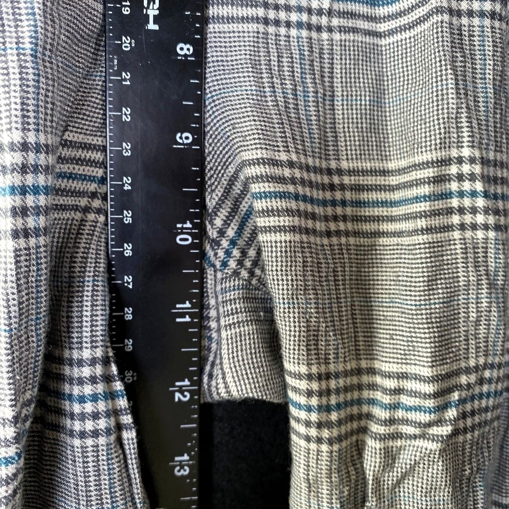 Zara Zara Basic Womens Pants Gray Micro Plaid Mid Rise Z1975 Ankle Stretch Small Size 28" / US 6 / IT 42 - 7 Thumbnail