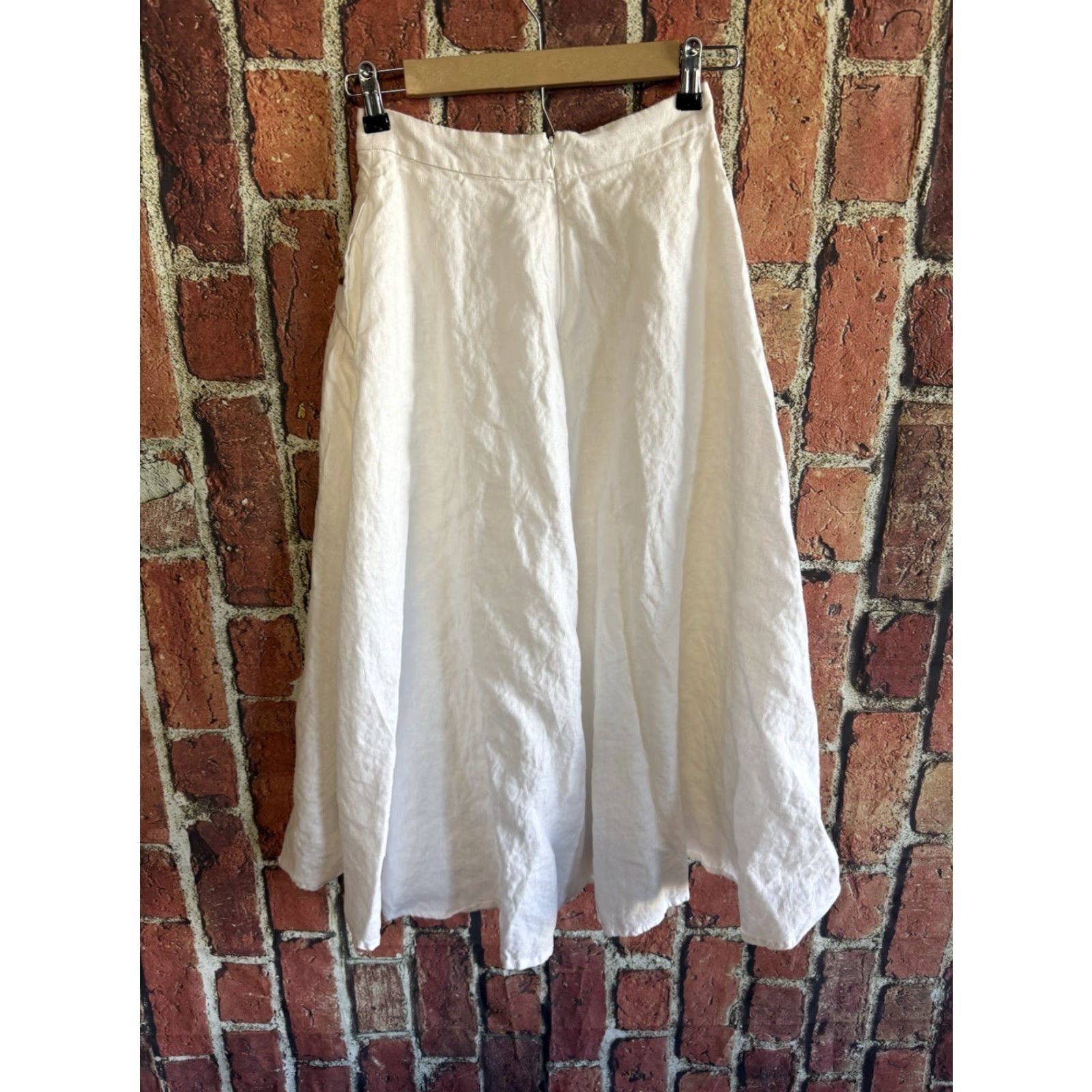 Reformation Reformation Linen Maxi Skirt Womens 0 White Size 25" / US 0 / IT 36 - 2 Thumbnail
