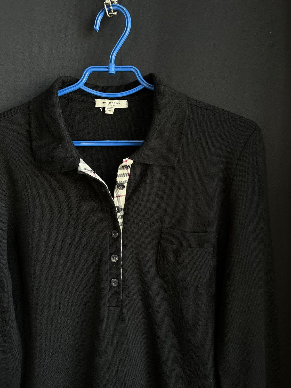 Burberry Burberry London Long Sleeve T-Shirt Black Size L Size L / US 10 / IT 46 - 8 Thumbnail