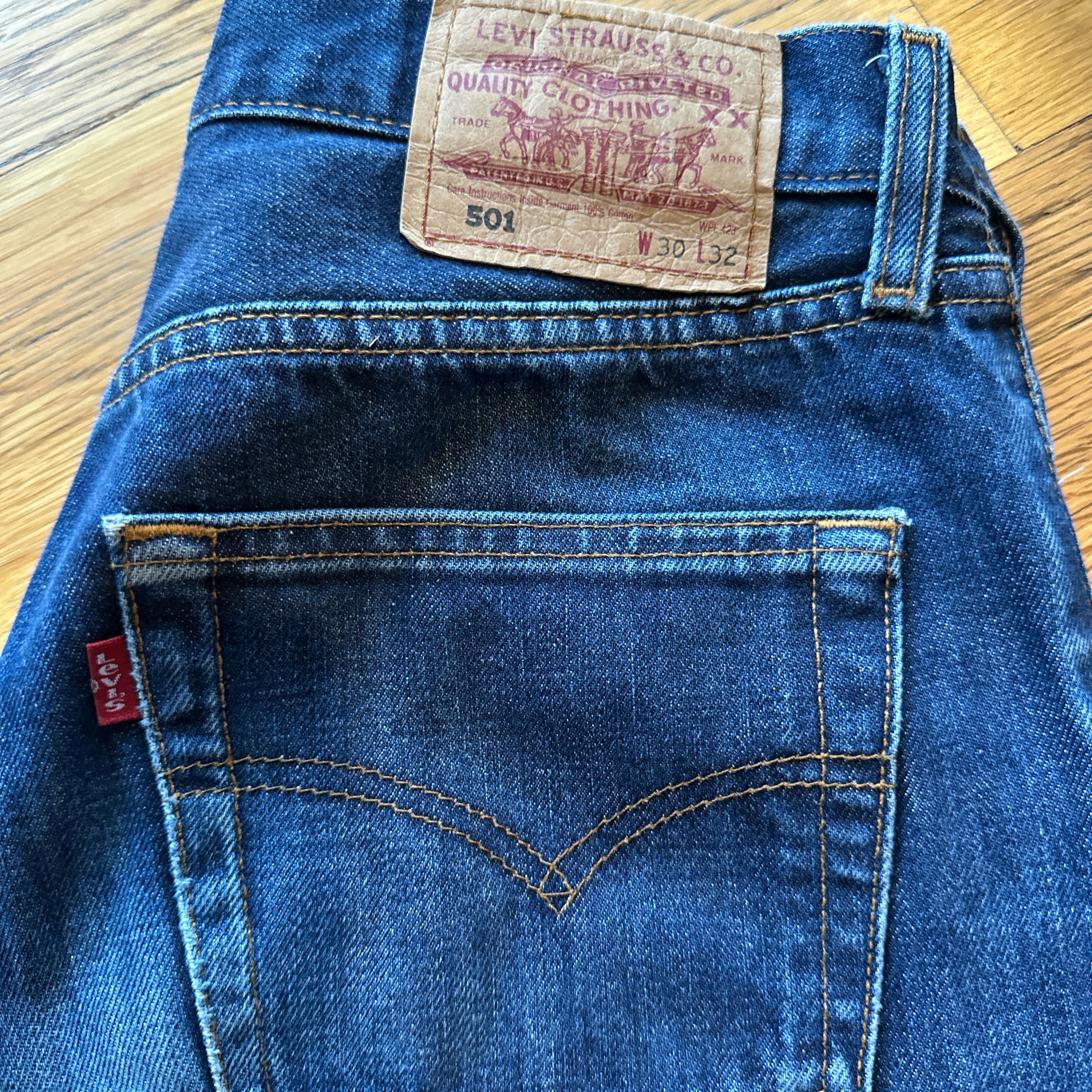 Levi's Levi's 501xx Straight Button Fly 30x30 Distressed Jeans Size US 30 / EU 46 - 5 Thumbnail