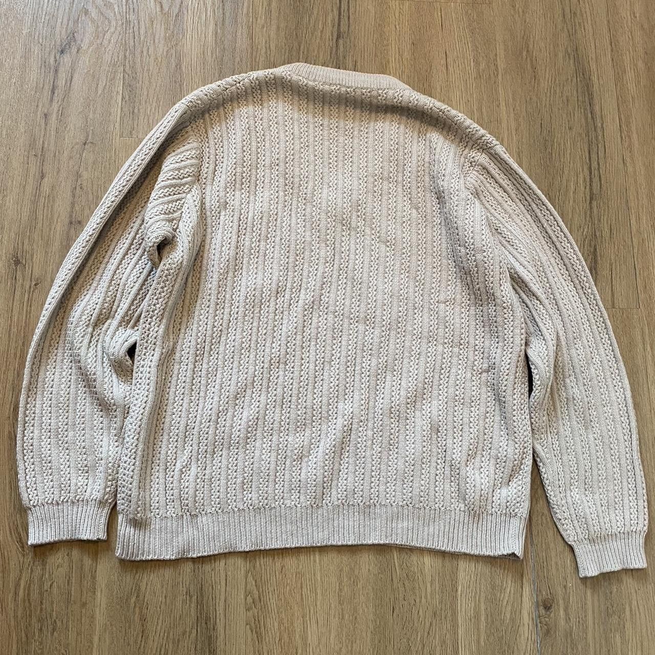 Other Cream and white knit sweater #90s Vintage Retro 90s Boxy Size US S / EU 44-46 / 1 - 2 Thumbnail