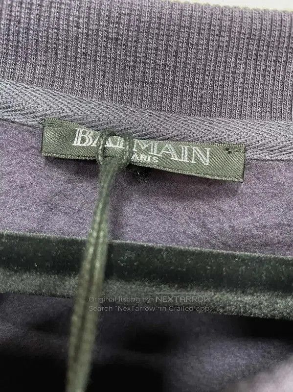 Balmain Balmain Men's Long Sleeve Embroidered Sweatshirt . Size US S / EU 44-46 / 1 - 4 Thumbnail
