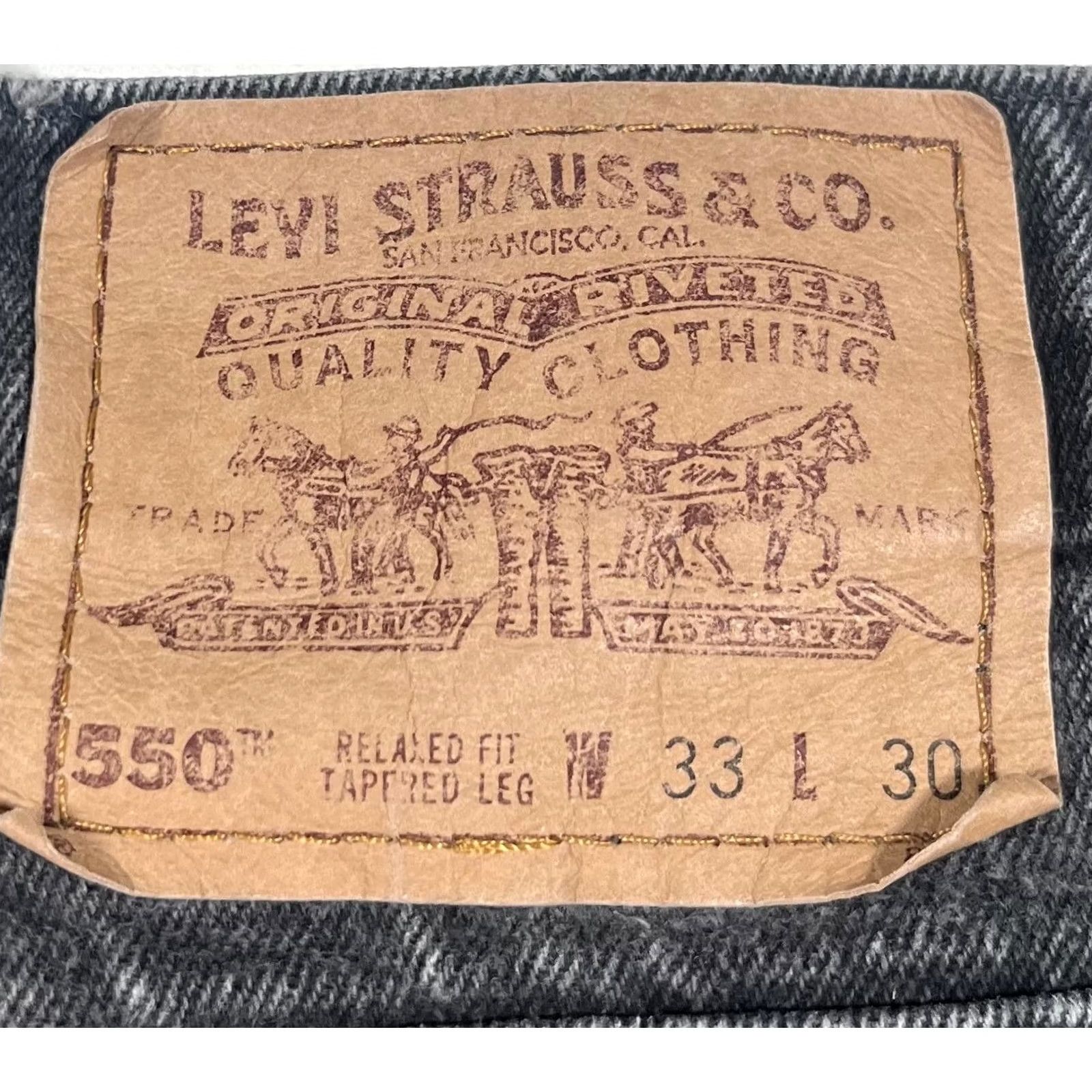 Levi's VINTAGE Levi's 550 Jeans Mens 33x30 Gray Relaxed Fit Tapered Orange Tab USA VTG Jeans Mens 33x30 Gray Relaxed Fit Tapered Orange Tab USA VTG Size US 33 - 3 Thumbnail