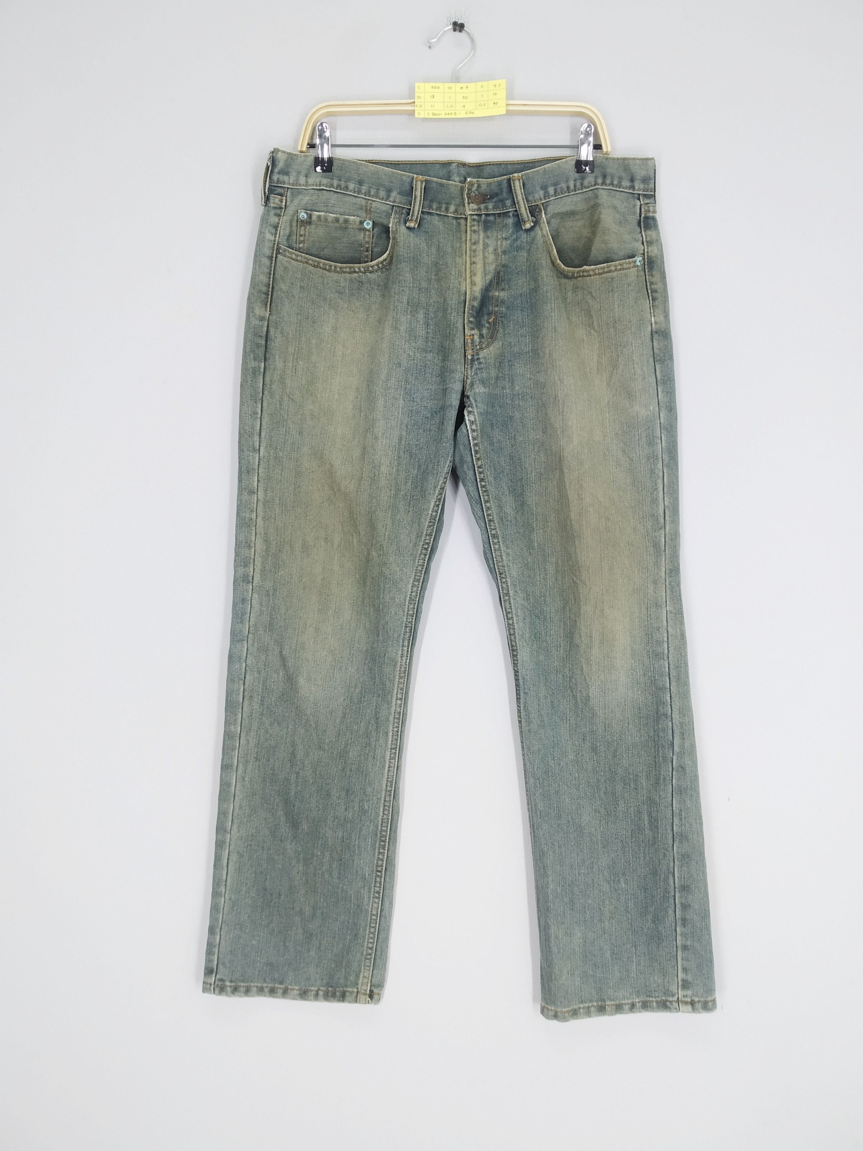 image of Jean x Levis Vintage Levi's 559 Single R Stone Wash Destroy Ripped Denim in Stonewash (Size 36)