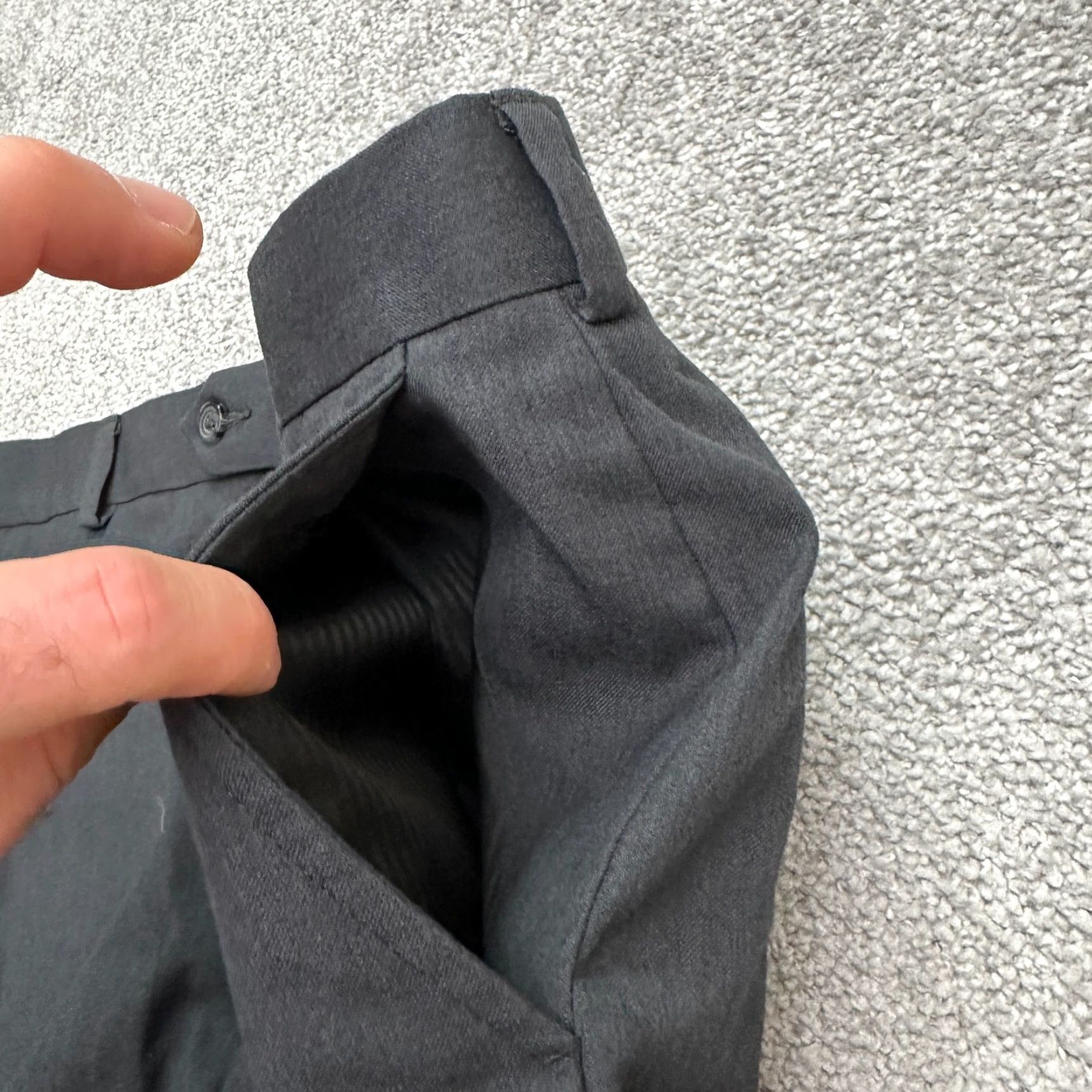 George GEORGE Dress Pants Men 34x29 Gray Flat Front Straight Leg Workwear Business Casual Size 34 Mens Gray Pants Size US 34 / EU 50 - 5 Thumbnail