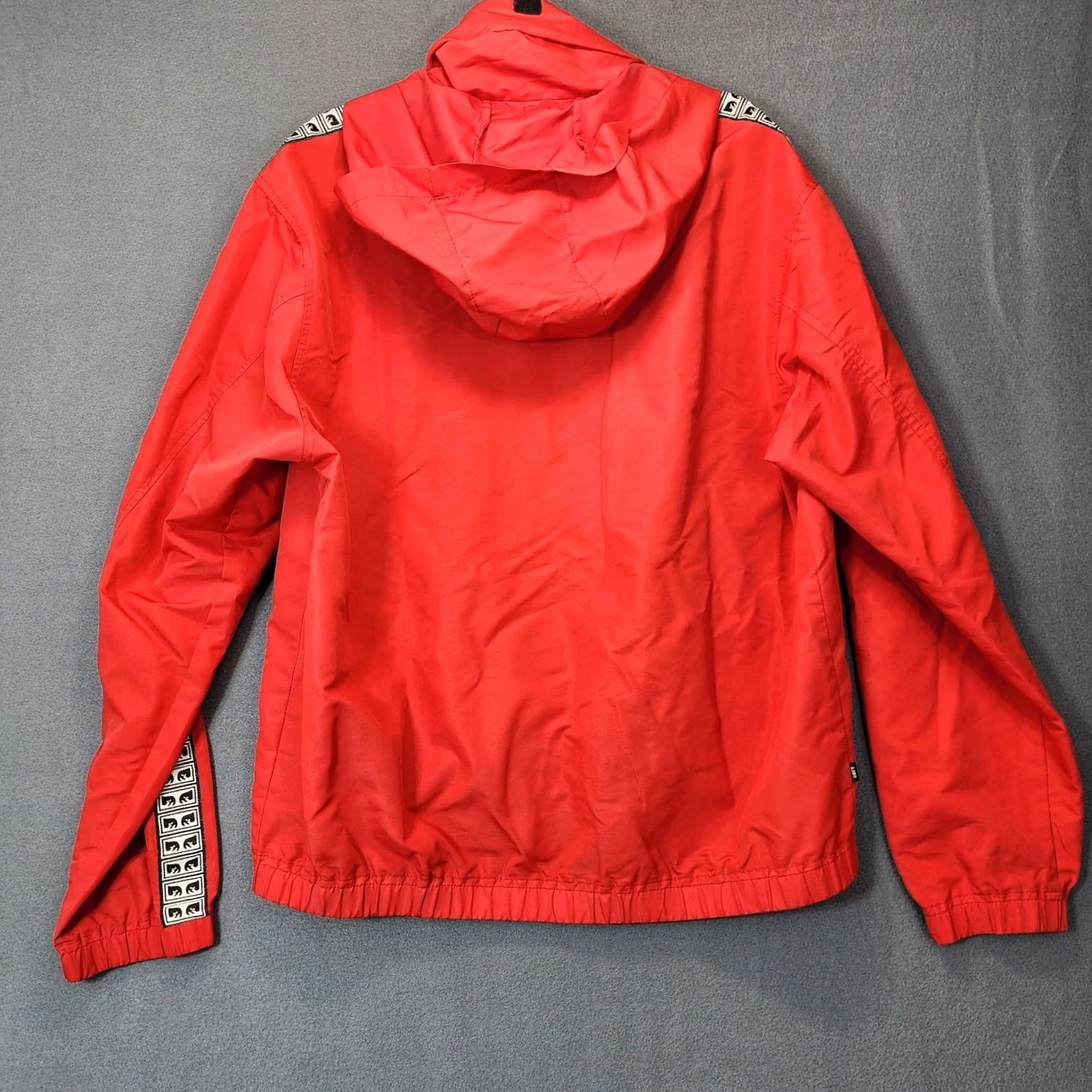 Obey OBEY Worldwide Mens Jacket Large Red Windbreaker Hooded Outdoor Hiking Gorpcore L Red Windbreaker Mens Jacket Size US L / EU 52-54 / 3 - 3 Thumbnail