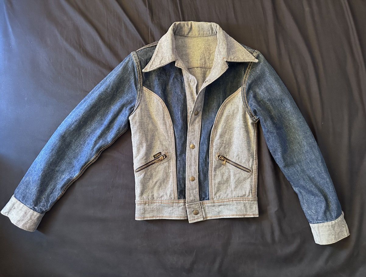 Lee LEE “GEMINI” REVERSIBLE DENIM JACKET c.1976 Size US XS / EU 42 / 0 - 1 Thumbnail