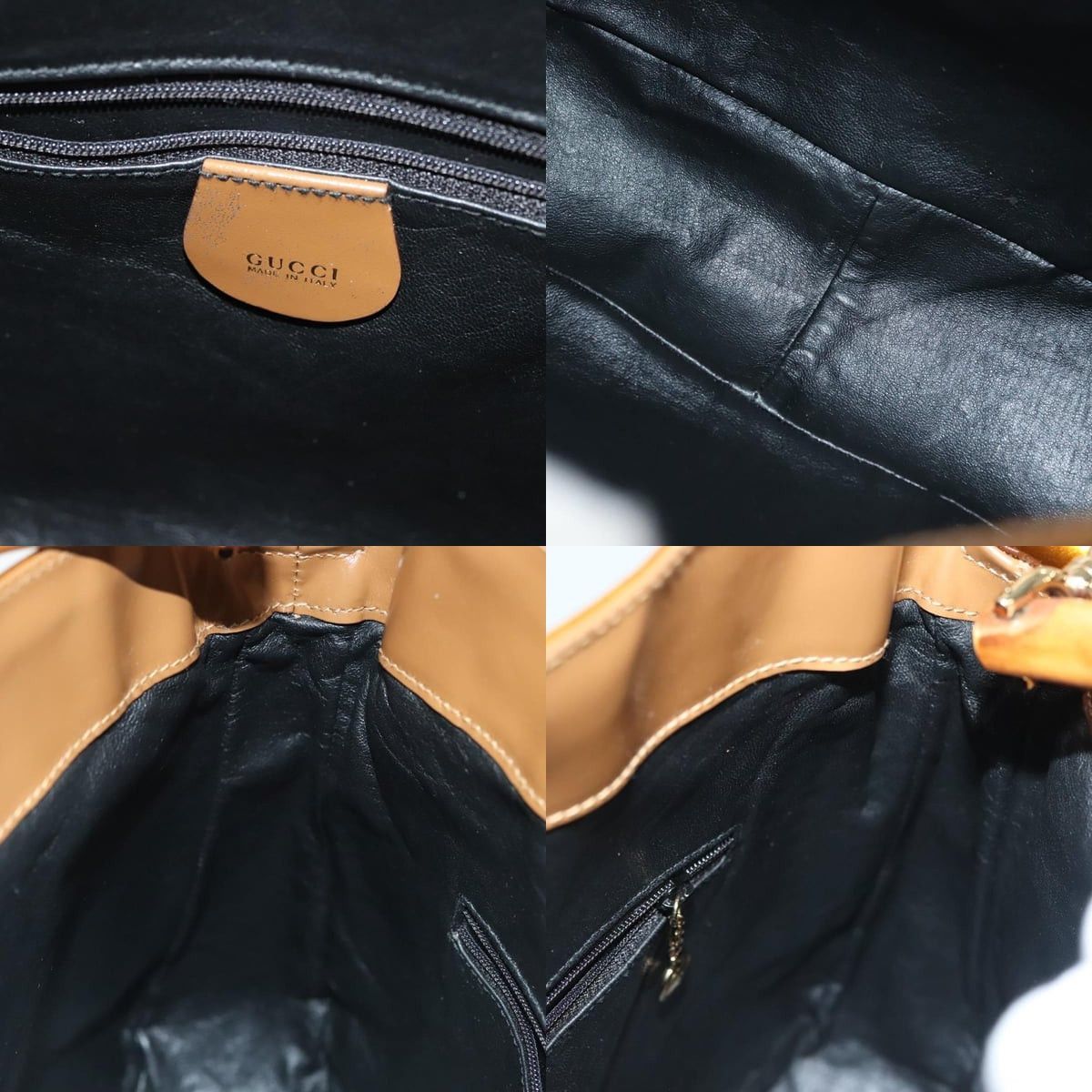 Gucci GUCCI Bamboo Hand Bag Patent Leather Gold 001 1705 001 1705 Size ONE SIZE - 11 Thumbnail