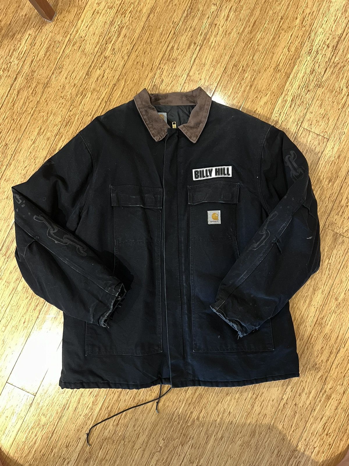 image of Billy Hill X Carhartt Jacket in Black, Men's (Size XL)