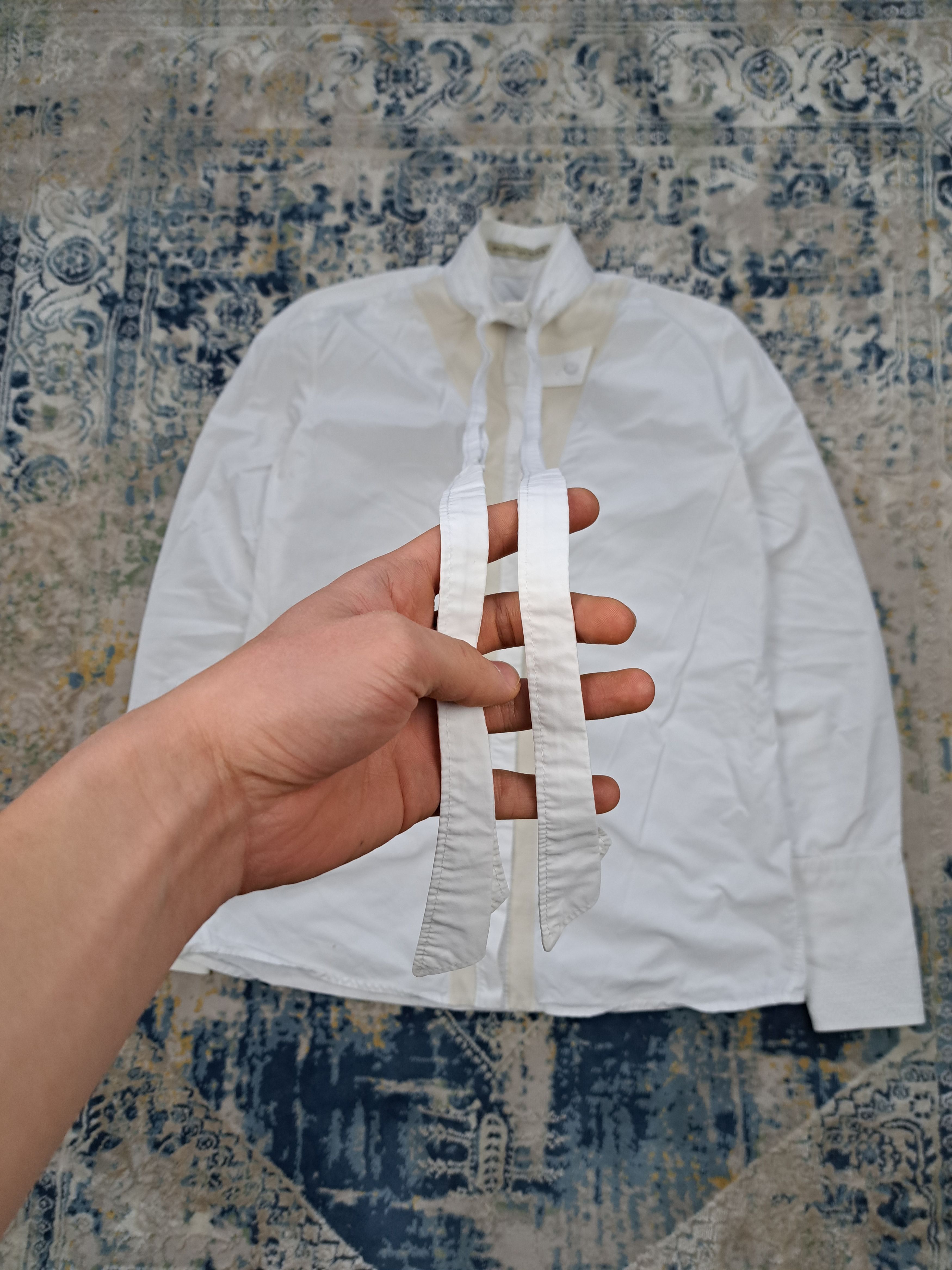 Balenciaga Archive Balenciaga 00s Bondage Shirt Button Up Designer Size S / US 4 / IT 40 - 3 Thumbnail