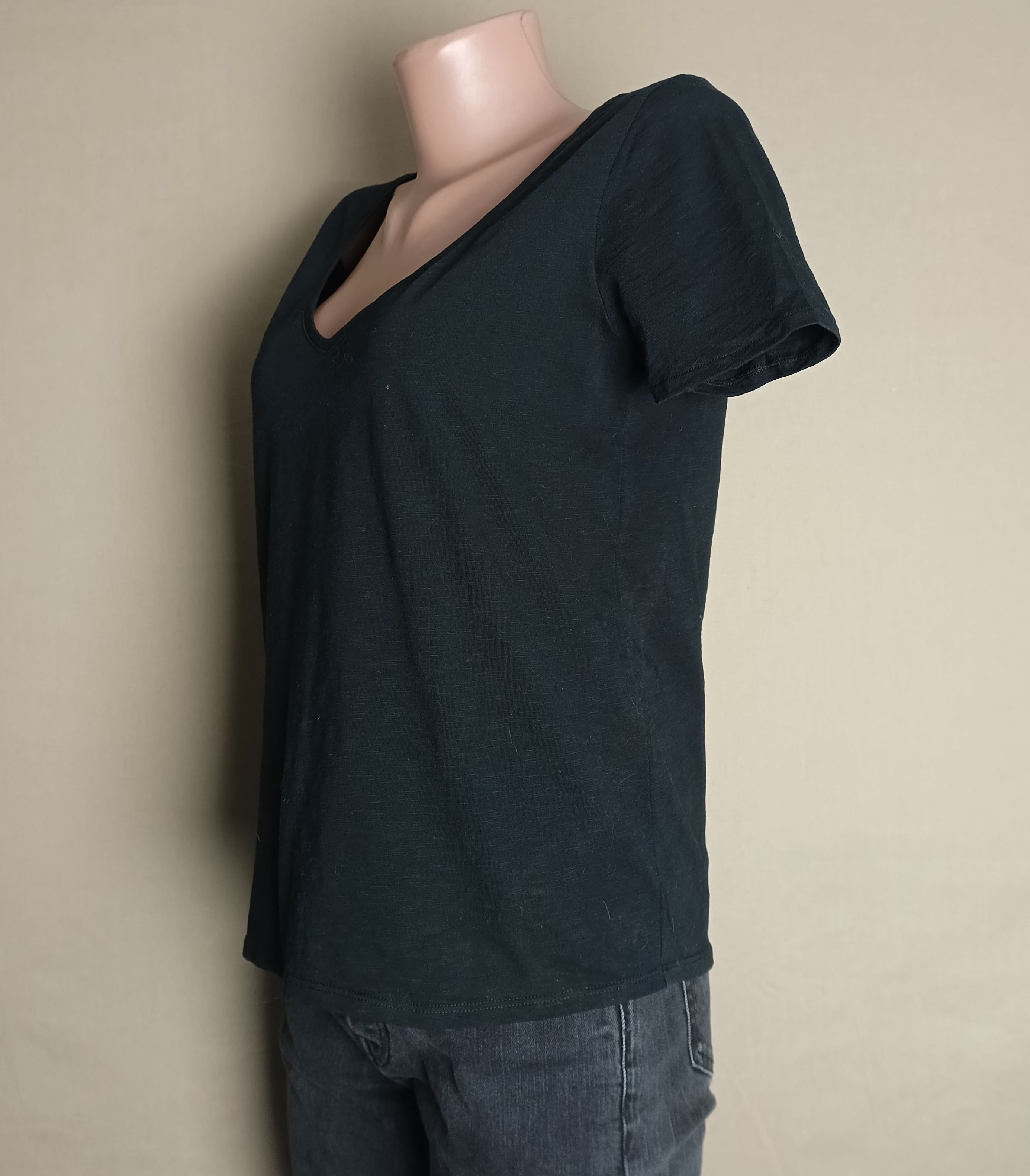 Sezane SEZANE Malcolm Black Cotton T-Shirt Size S Size S / US 4 / IT 40 - 7 Thumbnail