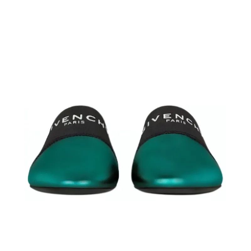 Givenchy o1srvl11e1224 Bedford Closed Toe Slippers in Green/Black Size US 8 / IT 38 - 3 Thumbnail
