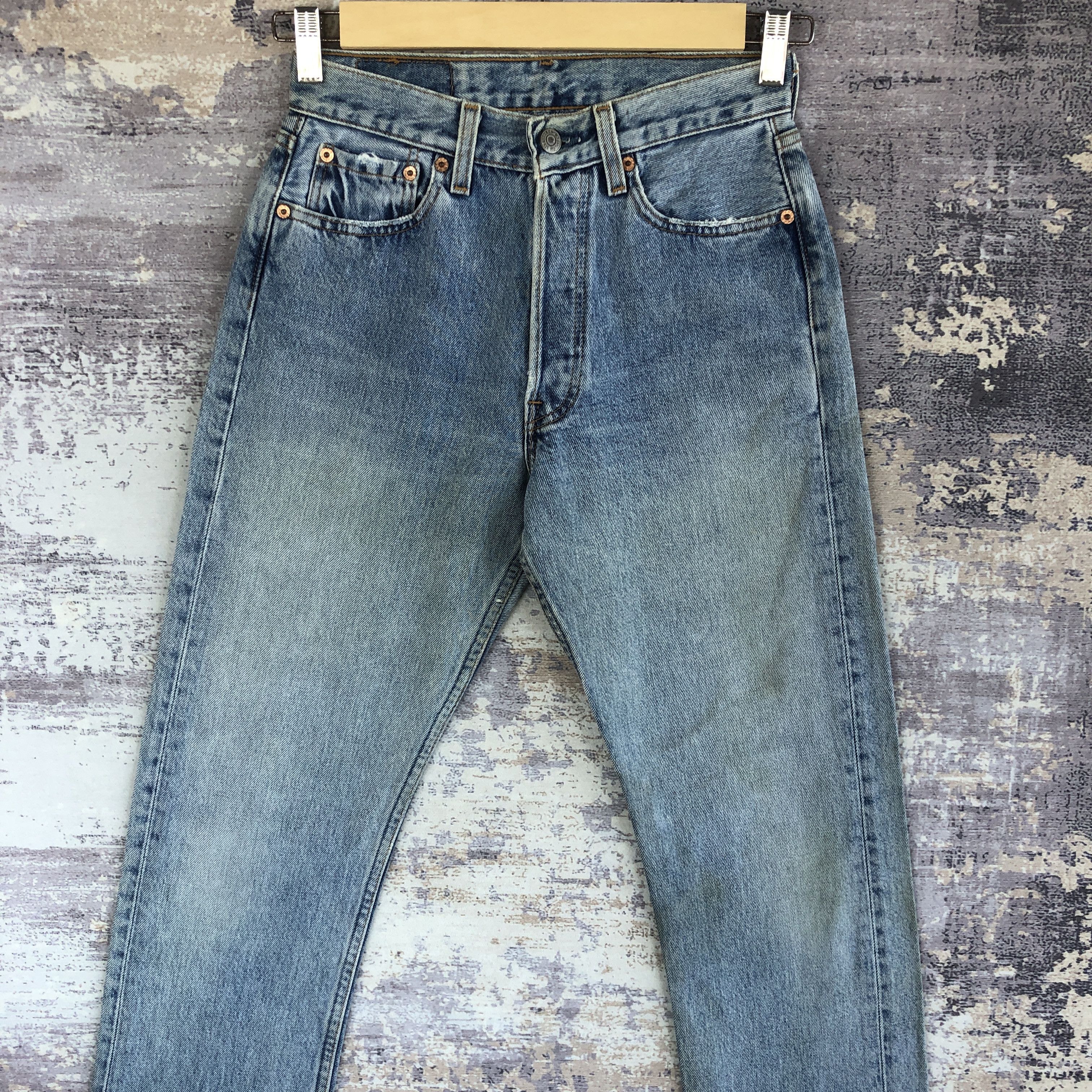 Levi's Vintage 90s Levis 501 Faded Jeans Levi's Light Wash Denim Size 26" / US 2 / IT 38 - 3 Thumbnail
