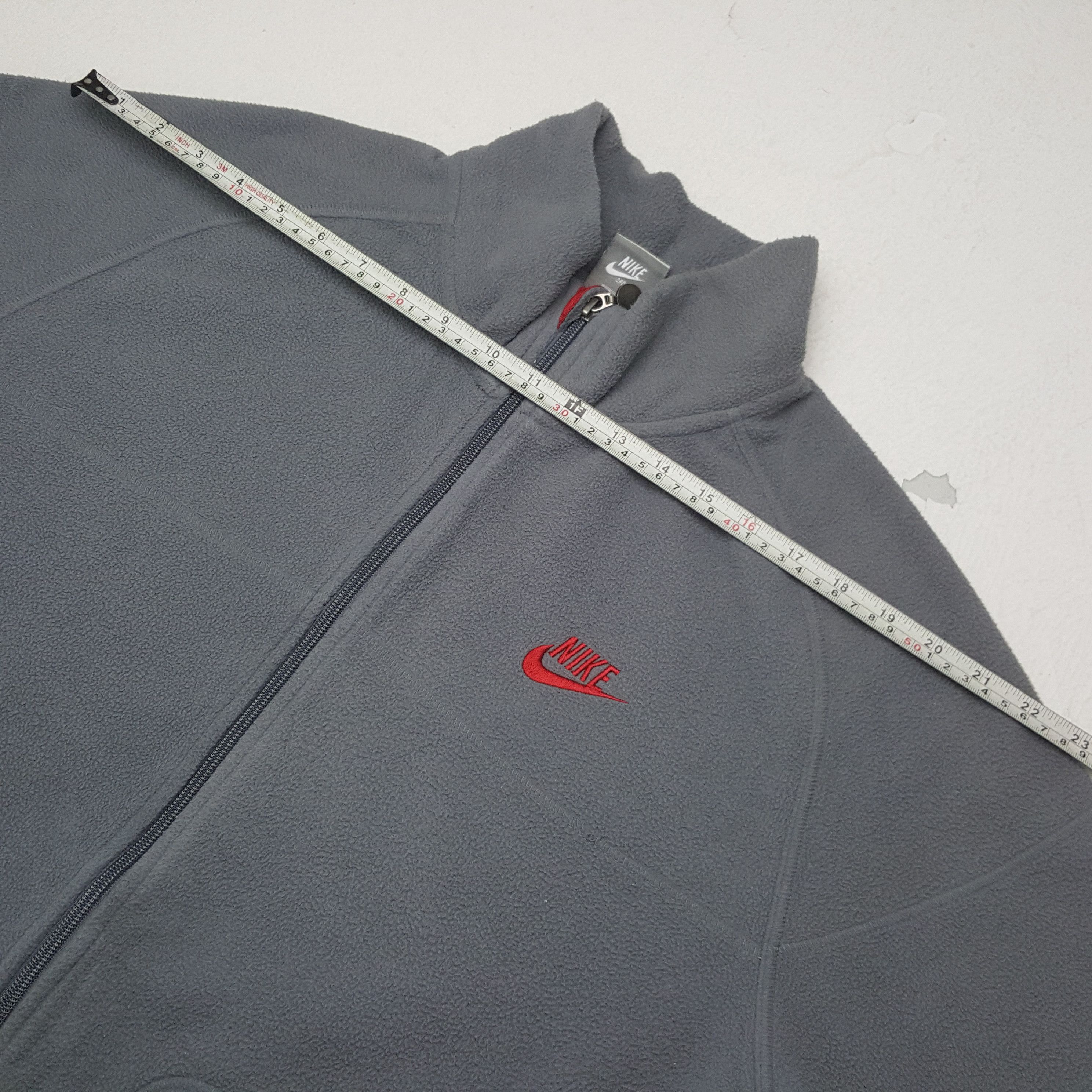 Nike × Vintage Vintage Nike Fleece Zipper Sport Sweater Jacket Size US L / EU 52-54 / 3 - 6 Thumbnail