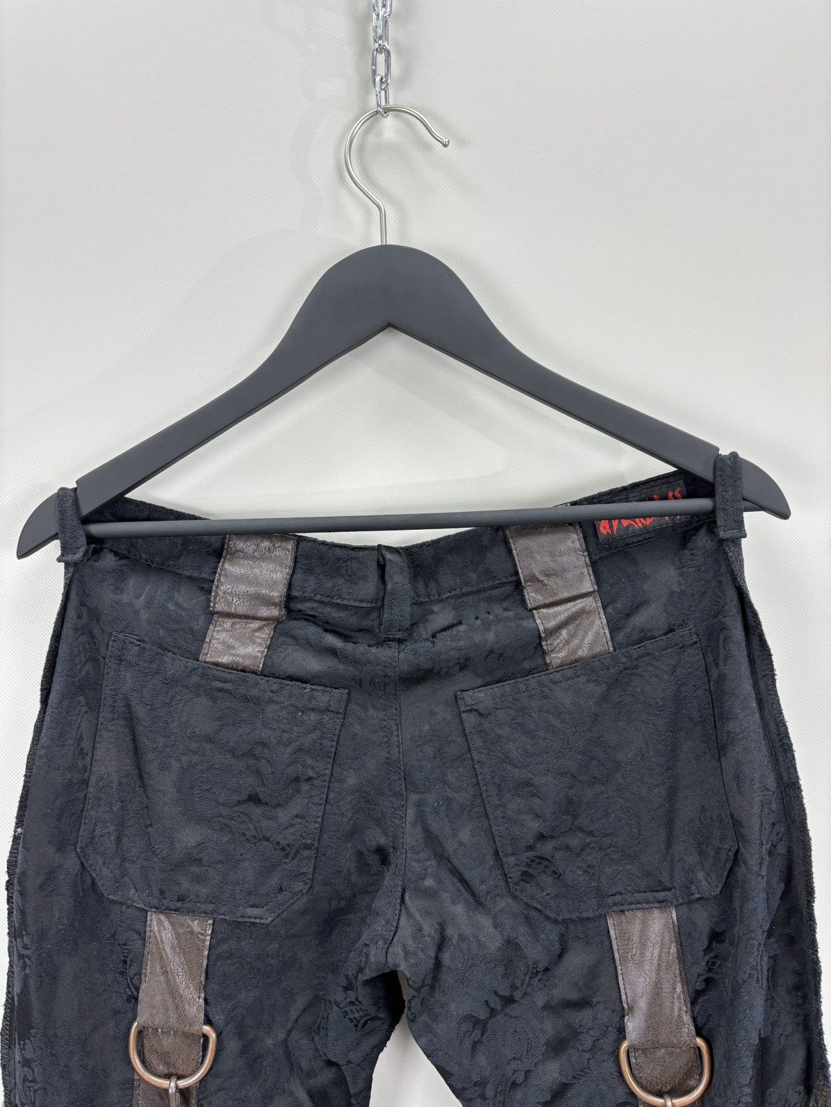 Japanese Brand Womens pants Y2k Punk Aderlass Size 28 Color Black Size 24" / US 00 / IT 34 - 10 Thumbnail