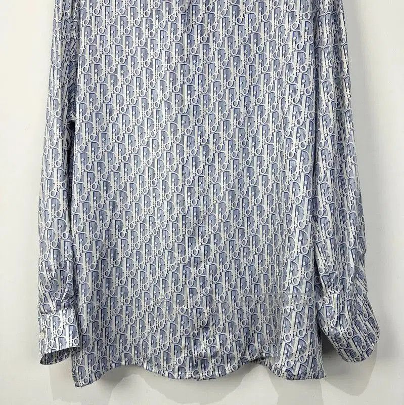 Dior Dior Blue Silk Long Sleeve Shirt for Men . Size US L / EU 52-54 / 3 - 4 Thumbnail