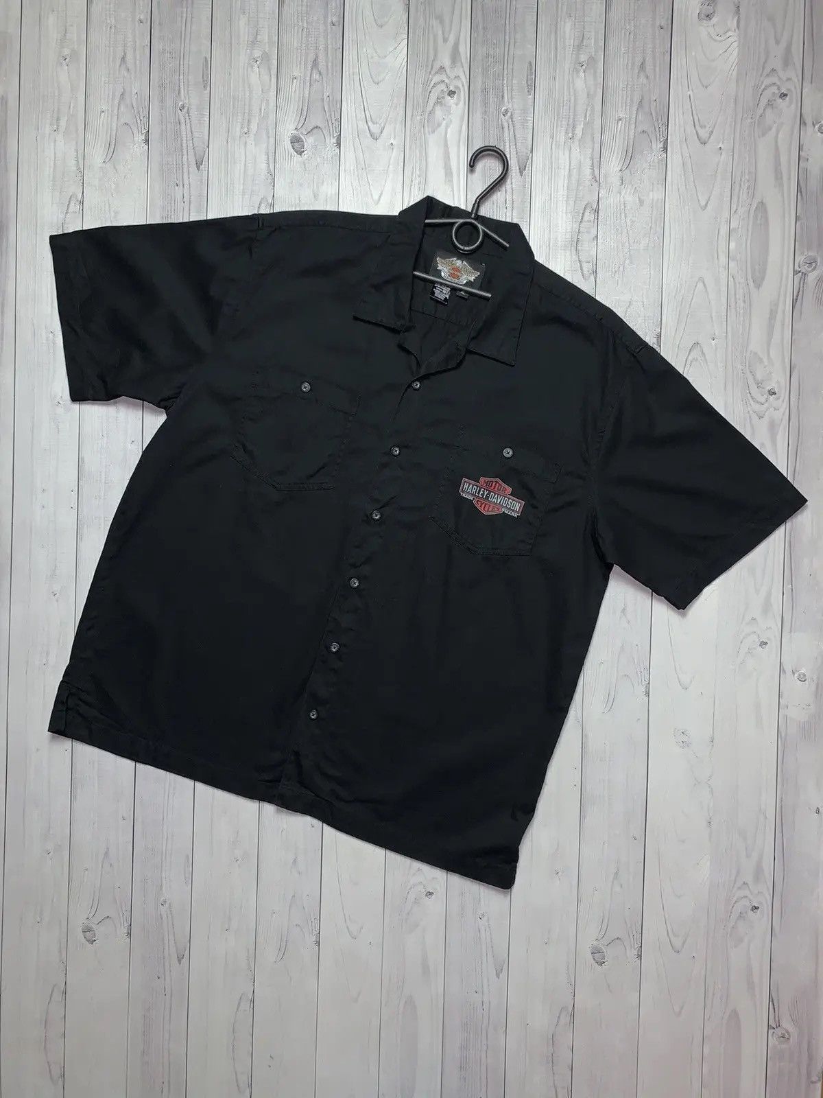 Harley Davidson Vintage Moto Harley Davidson shirt big central logo size XL Size US XL / EU 56 / 4 - 2 Thumbnail