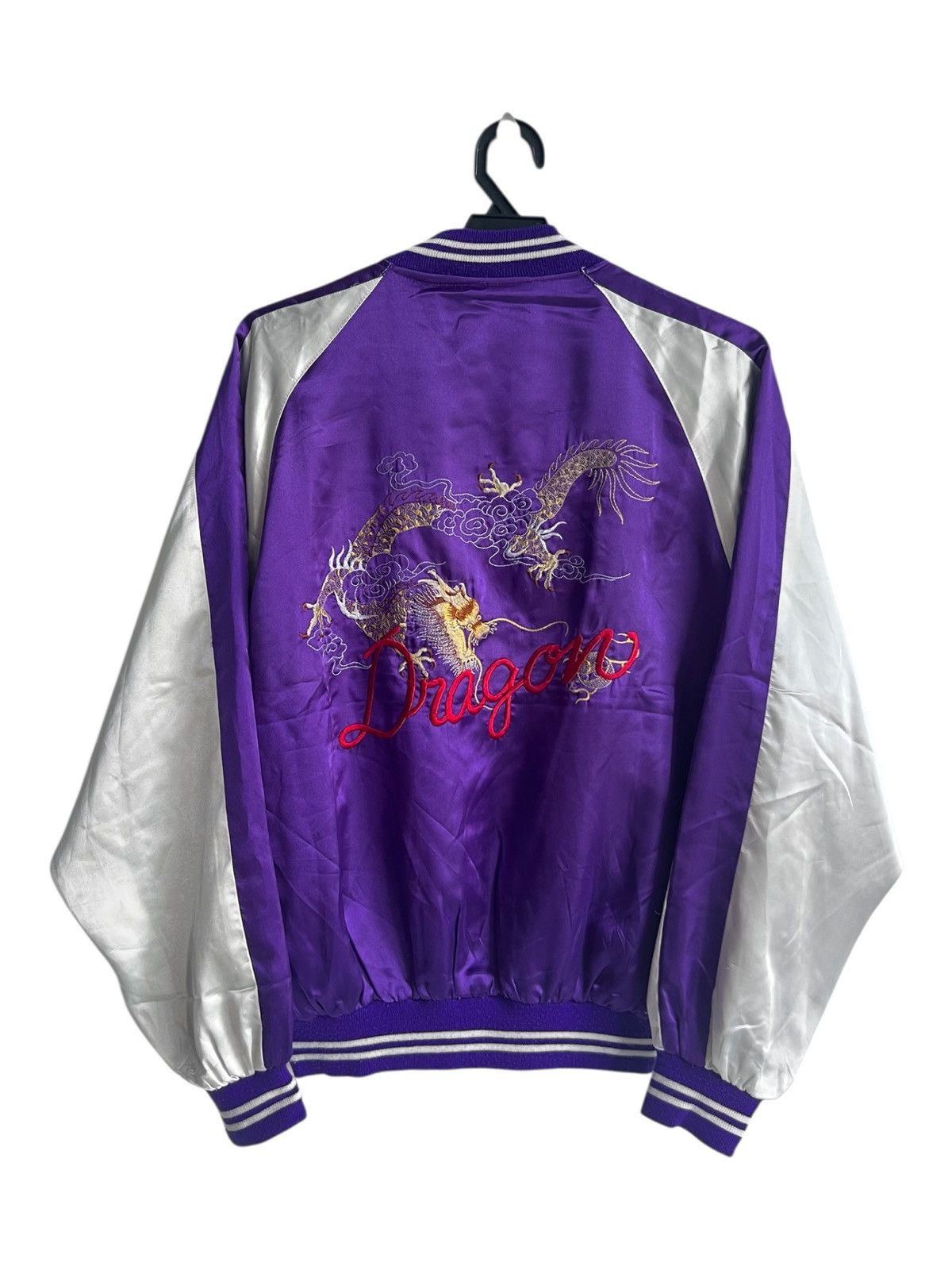 Karakuri Tamashii Vintage Karakuri Tamashi Dragon Embroidery Satin Sukajan Jkt Size US L / EU 52-54 / 3 - 2 Thumbnail