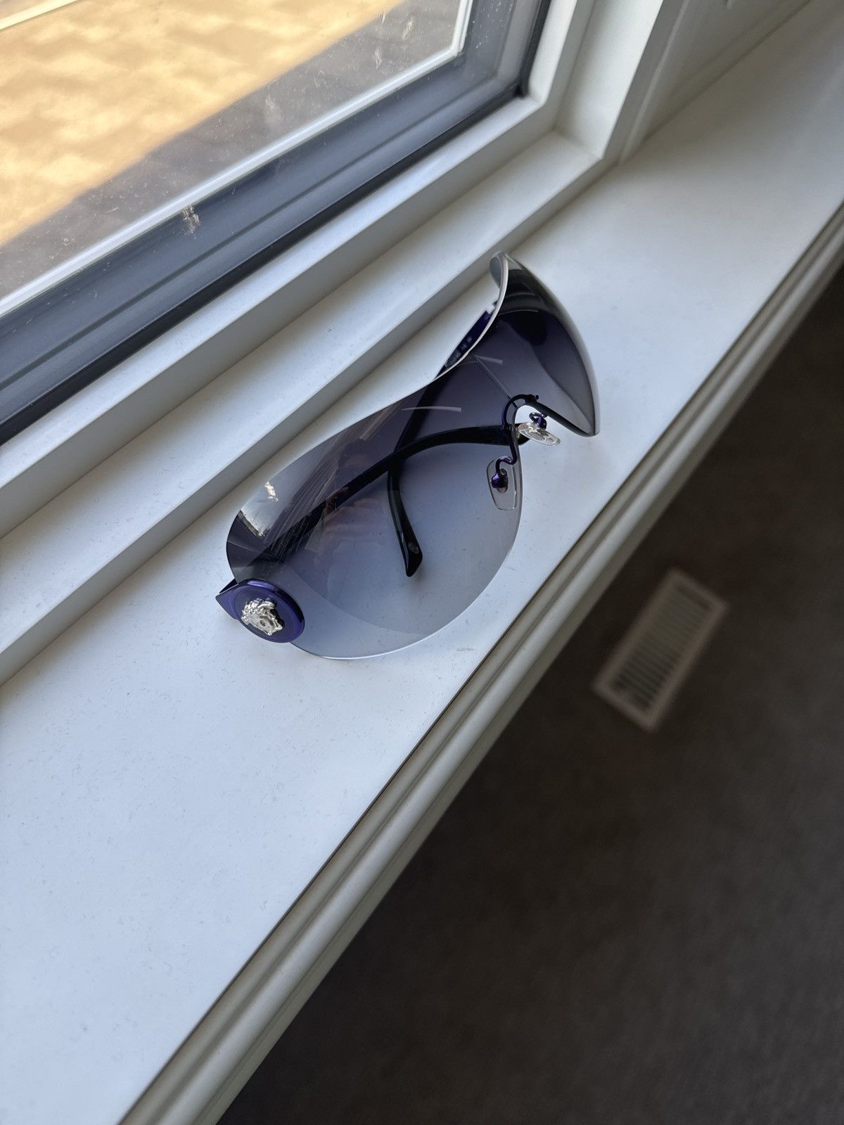 Versace Vintage Versace Sport Rimless Shield Sunglasses Size ONE SIZE - 1 Thumbnail