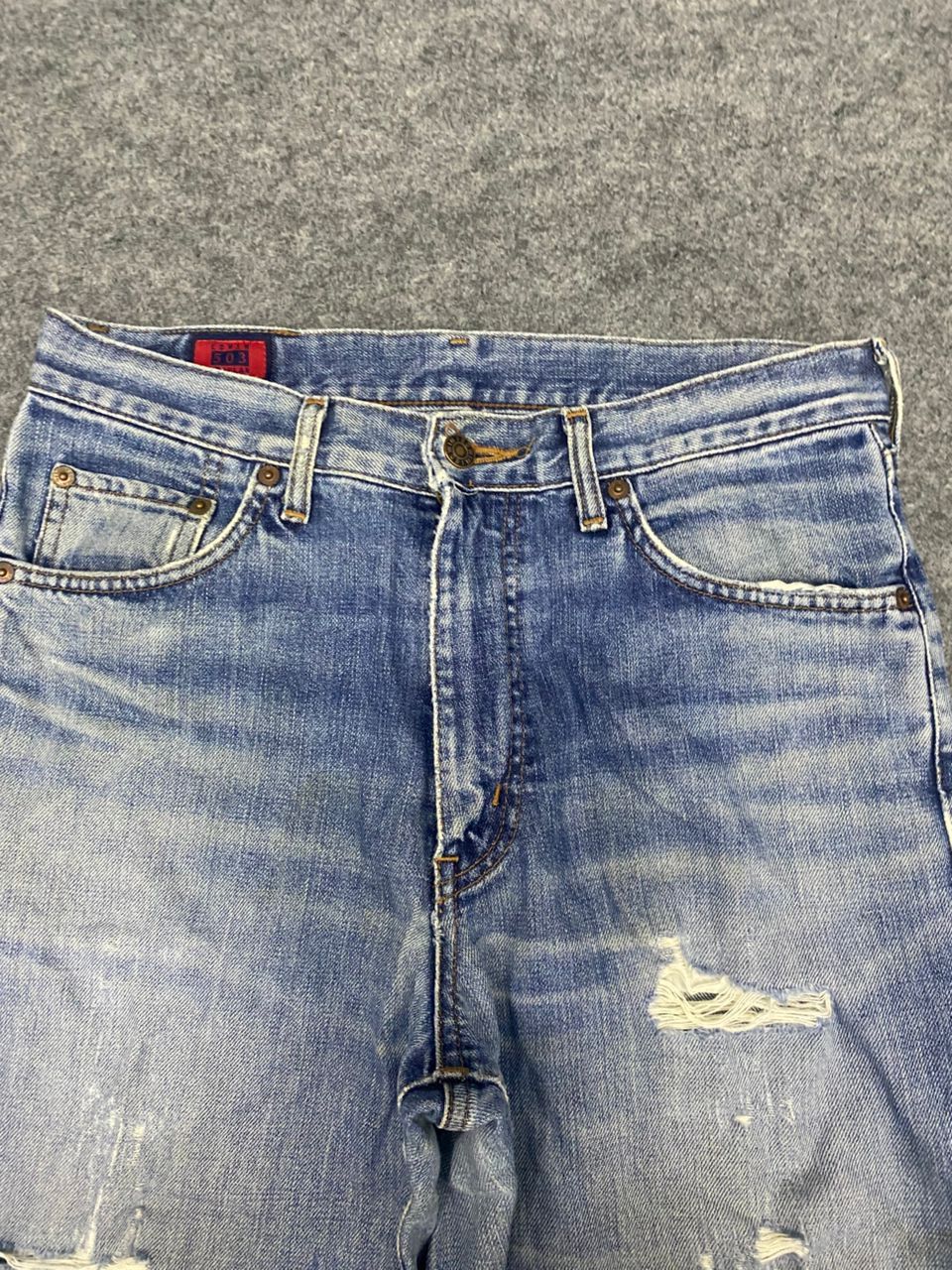 If Six Was Nine 💥Best Offer💥Vintage Edwin 503 Distressed Denim Size US 32 / EU 48 - 9 Thumbnail