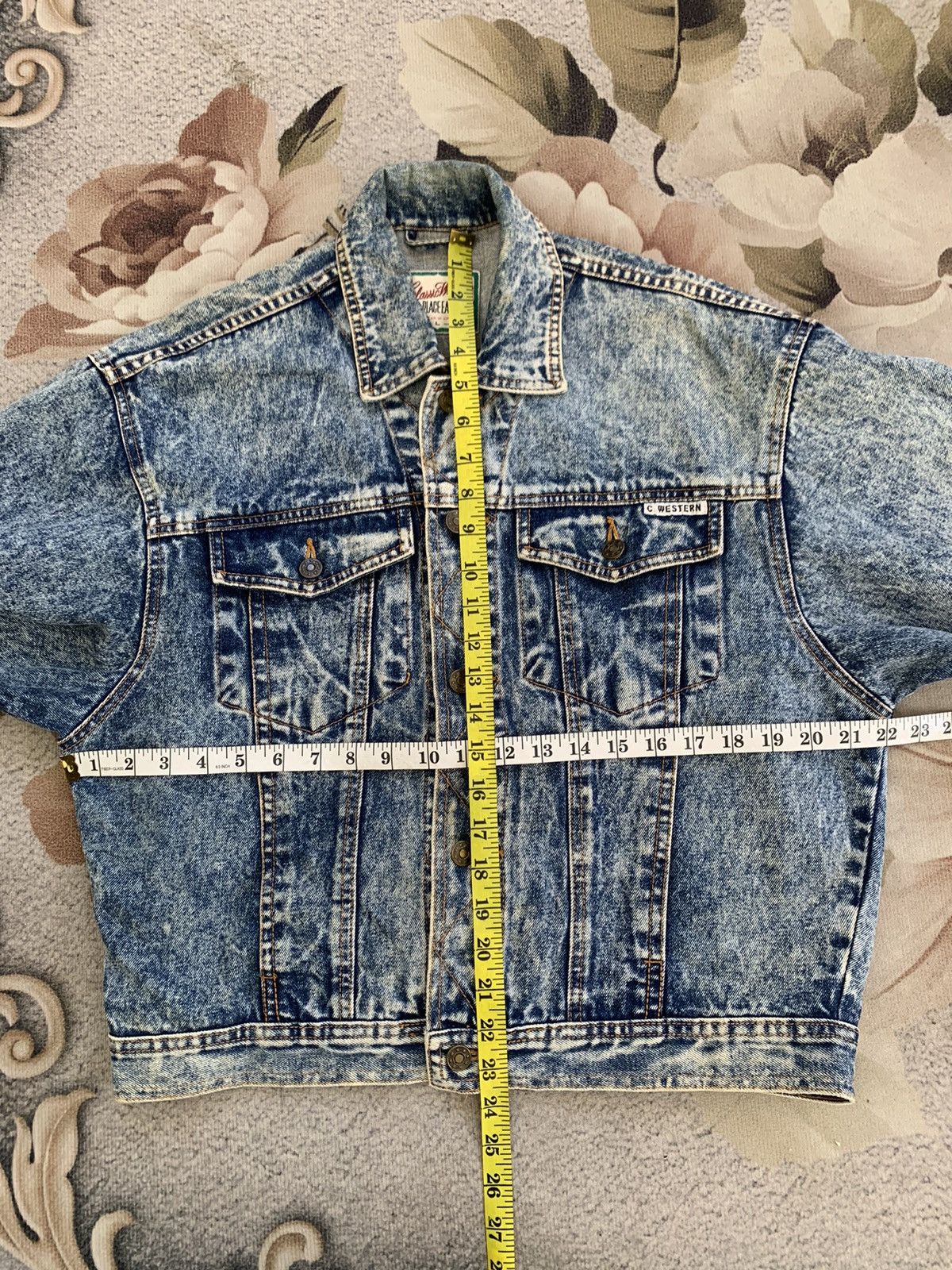 Vintage Classic Western Trucker Jacket With Back Buckle Size US L / EU 52-54 / 3 - 14 Thumbnail