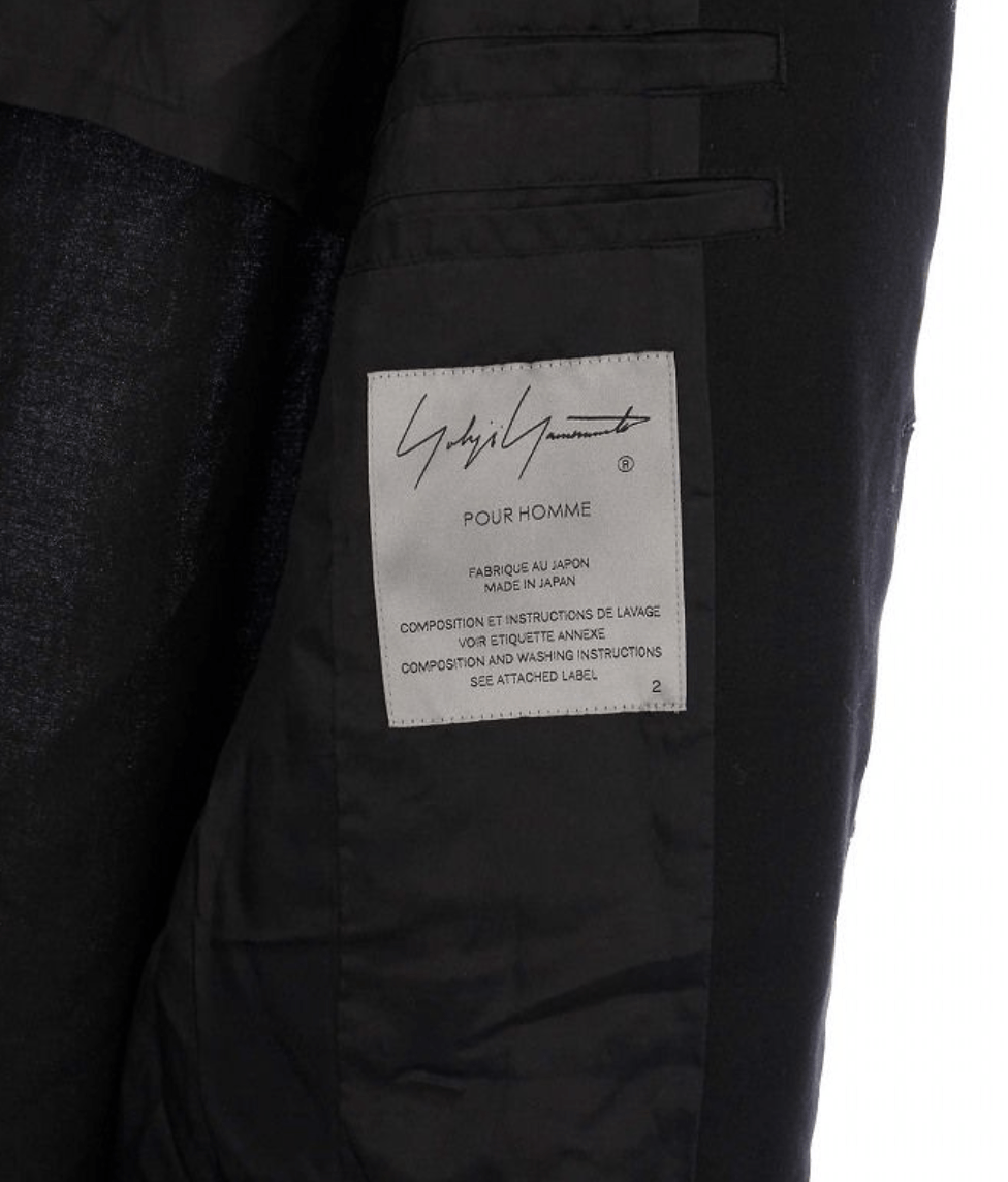 Yohji Yamamoto Yohji Yamamoto Pour Homme Wool TIED SLEEVE CUFF LONG JACKET Size US M / EU 48-50 / 2 - 16 Thumbnail