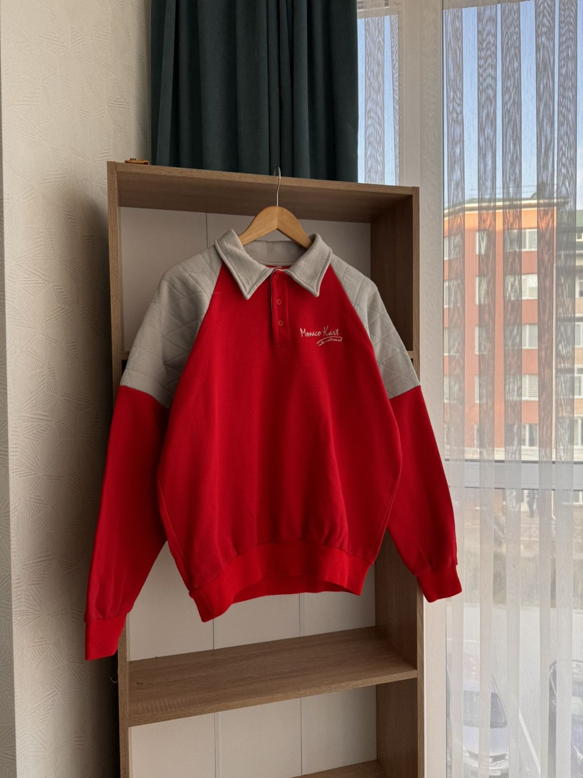 Formula 1 × Vintage Vintage Monte Carlo Racing Carts Red Racing Sweatshirt Size US L / EU 52-54 / 3 - 2 Thumbnail