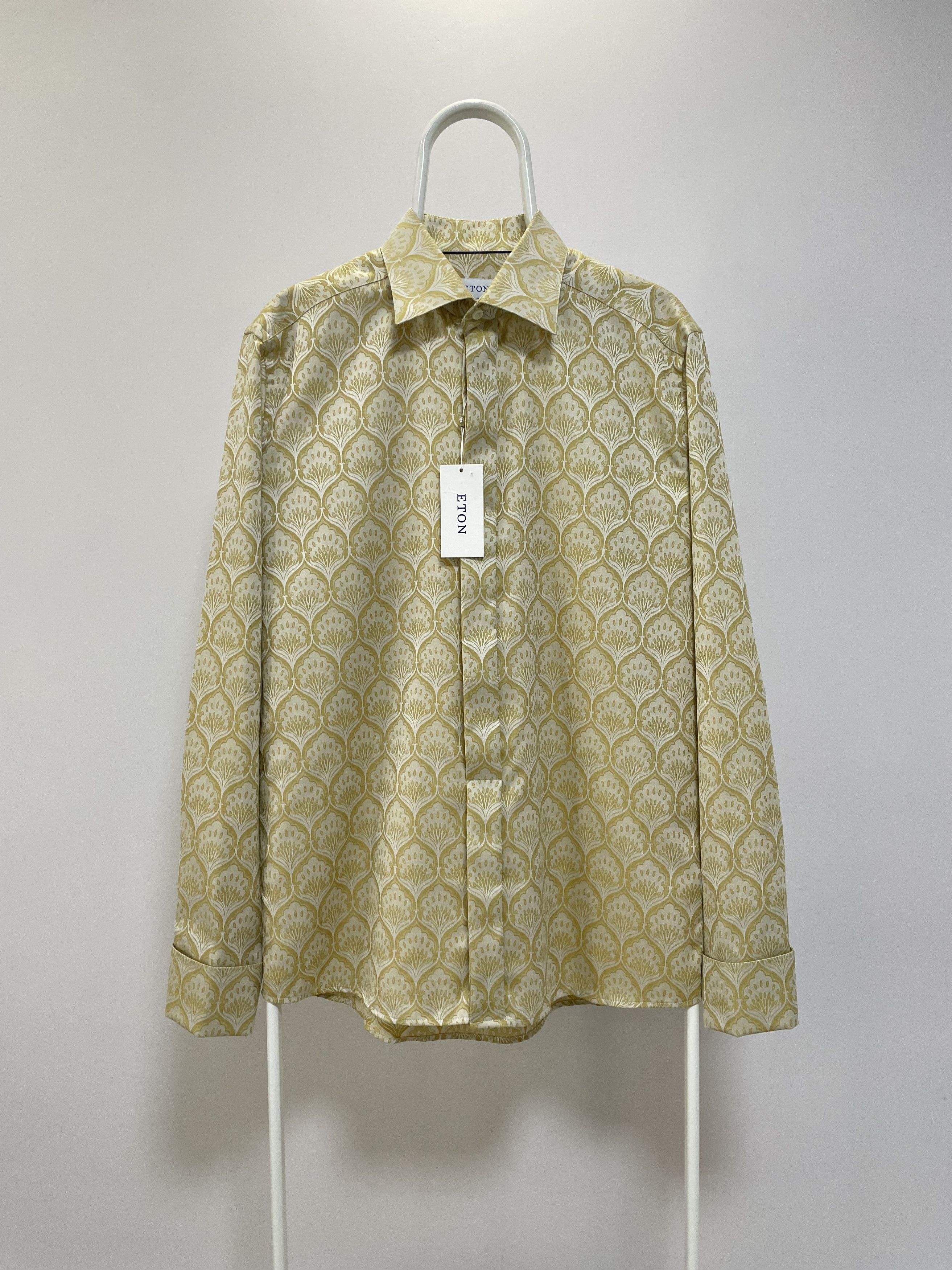 Eton ETON Signature Twill Tuxedo Shirt Art-Deco Jacquard Evening Size US L / EU 52-54 / 3 - 3 Thumbnail