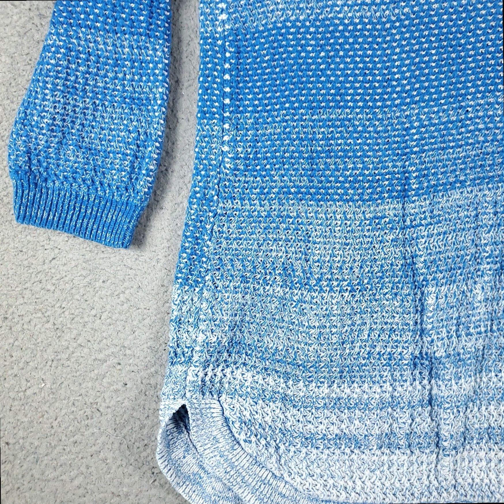 Tommy Hilfiger Tommy Hilfiger Womens XL Blue Cotton Knit Sweater Long Sleeve Pullover Crew Neck Casual Size XL / US 12-14 / IT 48-50 - 3 Thumbnail