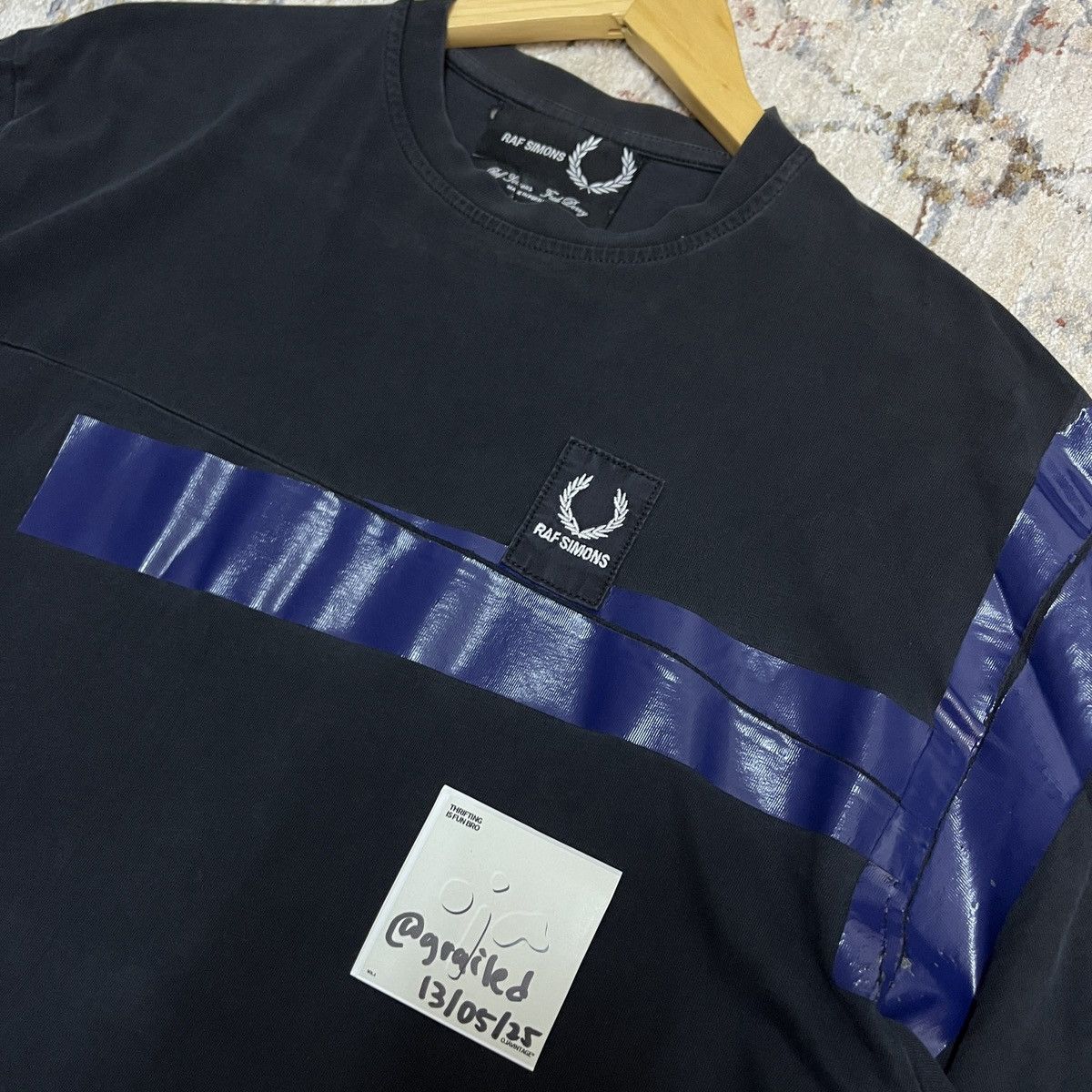 Fred Perry × Raf Simons Raf Simons Fred Perry Taped S/S Tee Size US L / EU 52-54 / 3 - 2 Thumbnail