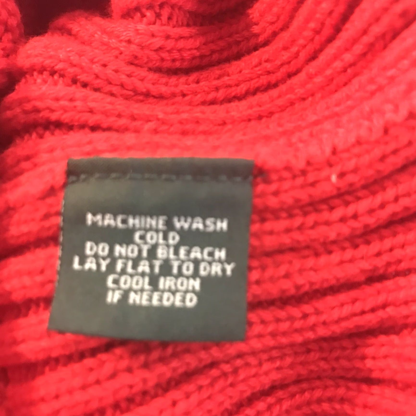 CO Ralph Lauren Red Tight Knit Sweater Womens Size XL Crew Neck Long Sleeve Classic Size XL / US 12-14 / IT 48-50 - 6 Thumbnail