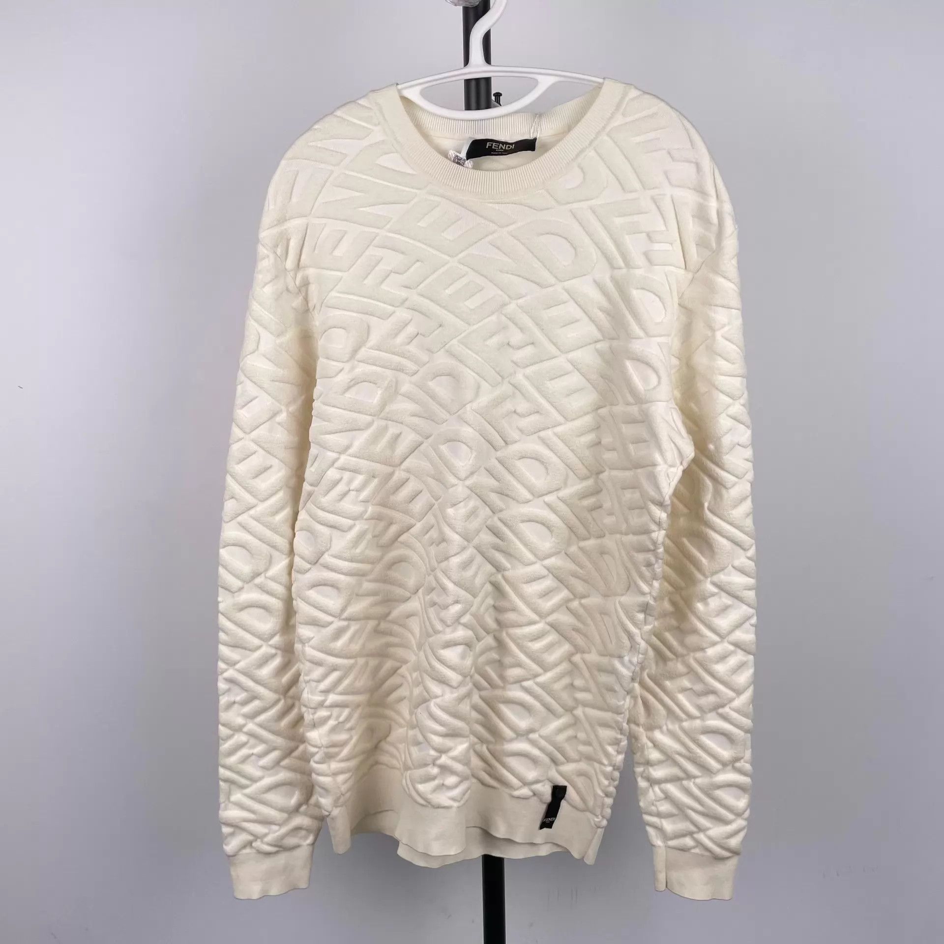 Fendi Fendi All Over Print Hoodie Beige 50 Size US M / EU 48-50 / 2 - 1 Thumbnail