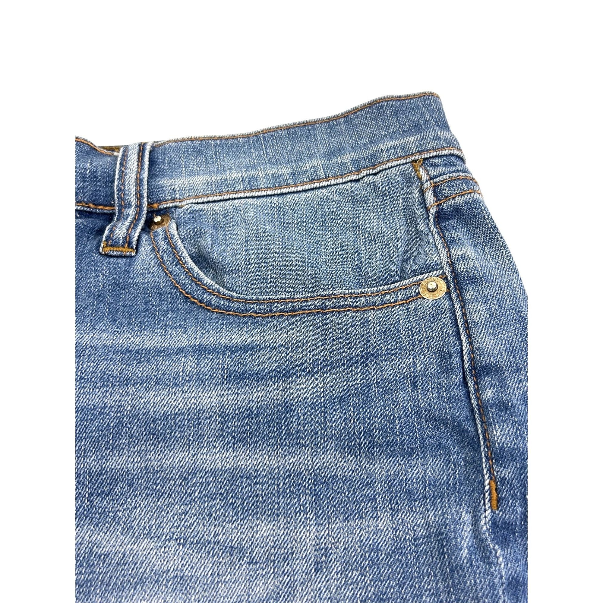 J.Crew J. Crew Indigo Denim Jean Shorts Blue 28 Cut Off Frayed Hem Size 28" / US 6 / IT 42 - 6 Thumbnail
