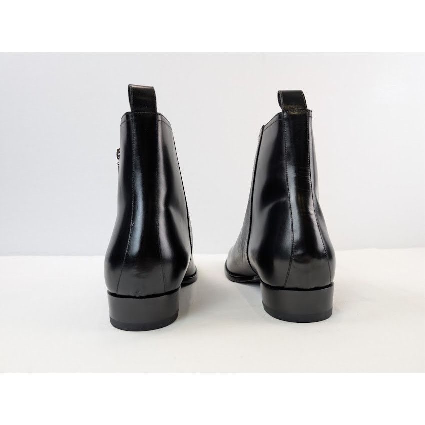 Saint Laurent Paris o1rshd1 Leather Shezan Wyatt 30 Chelsea Boots in Nero Size US 10.5 / EU 43-44 - 13 Thumbnail