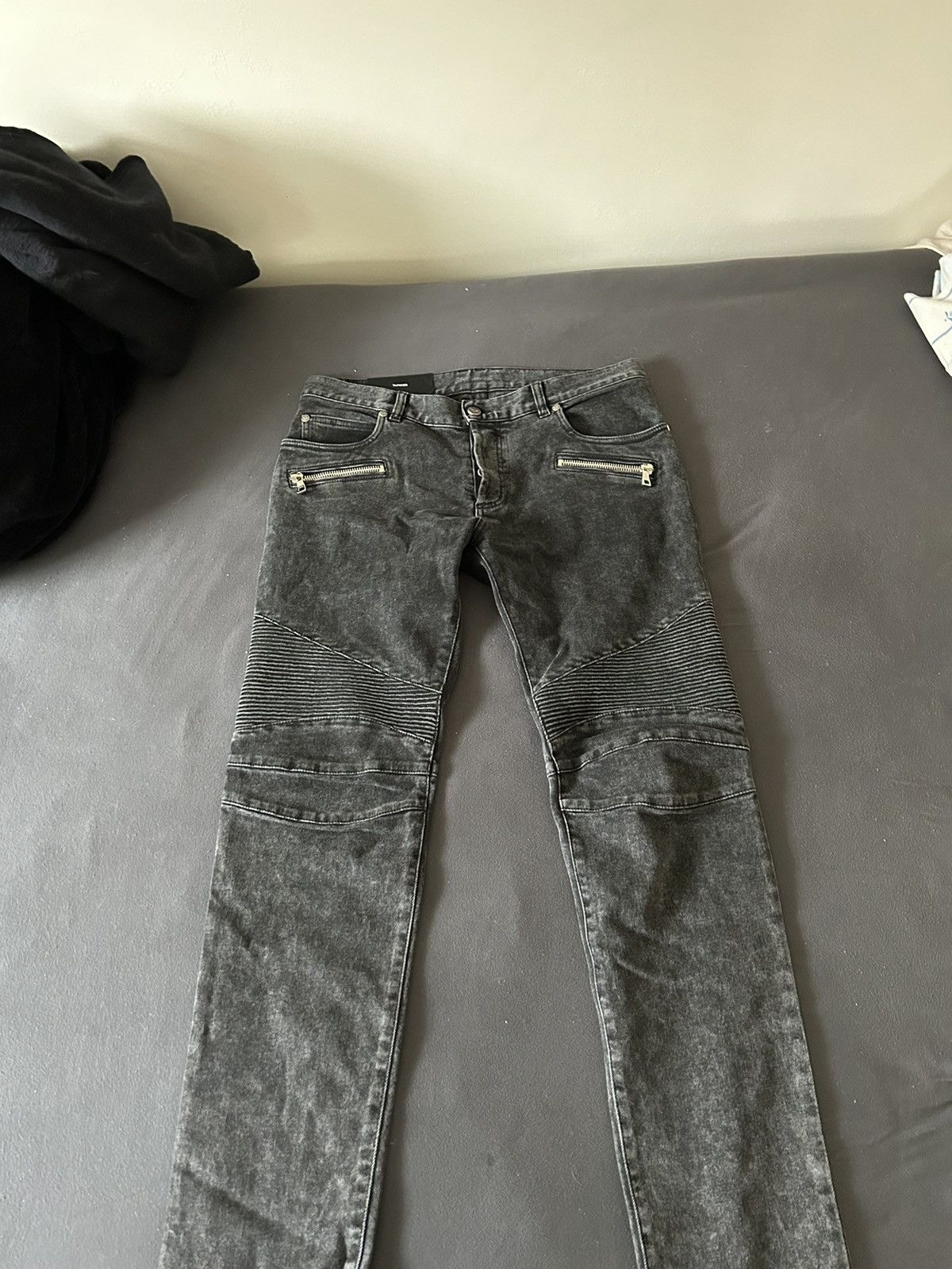 image of Balmain Jeans in Grey, Men's (Size 33)