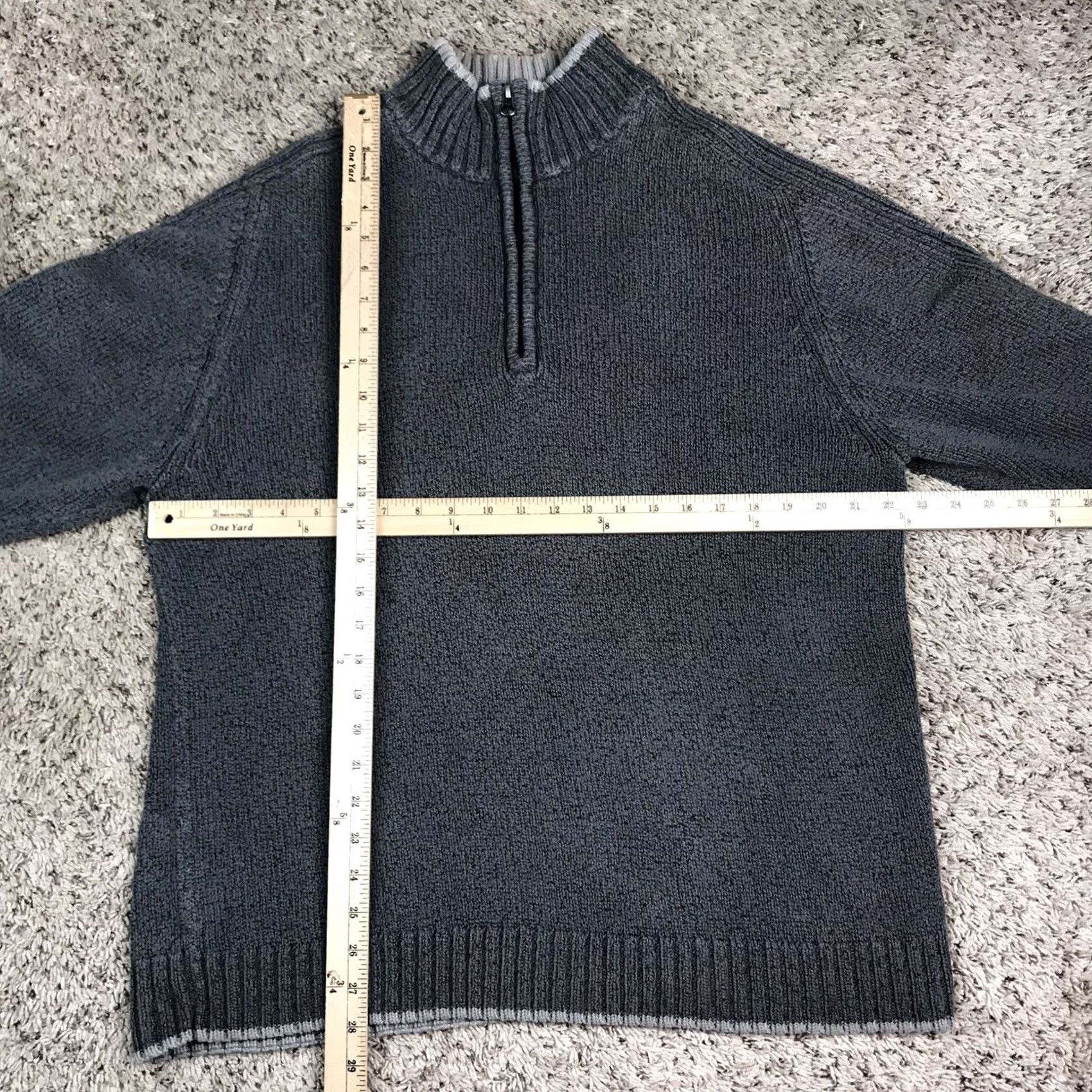 Vintage Columbia XCO Stylish Outdoor Quarter Zip Pullover Gray Knit Sweater Men’s XL Shirt Pullover Gray Mens XL Boardroom-Ready Style Size US XL / EU 56 / 4 - 6 Thumbnail