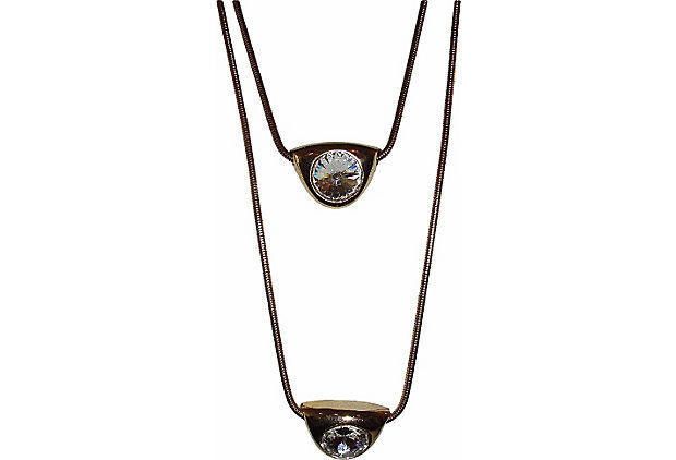 Lanvin Lanvin Double Headlight Pendant Necklace Size ONE SIZE - 3 Thumbnail