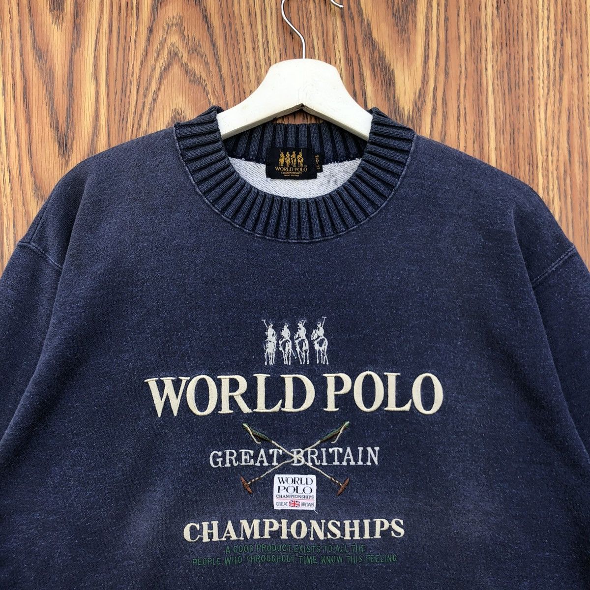 Vintage Vintage World Polo Championship Sweatshirt Size US M / EU 48-50 / 2 - 3 Thumbnail