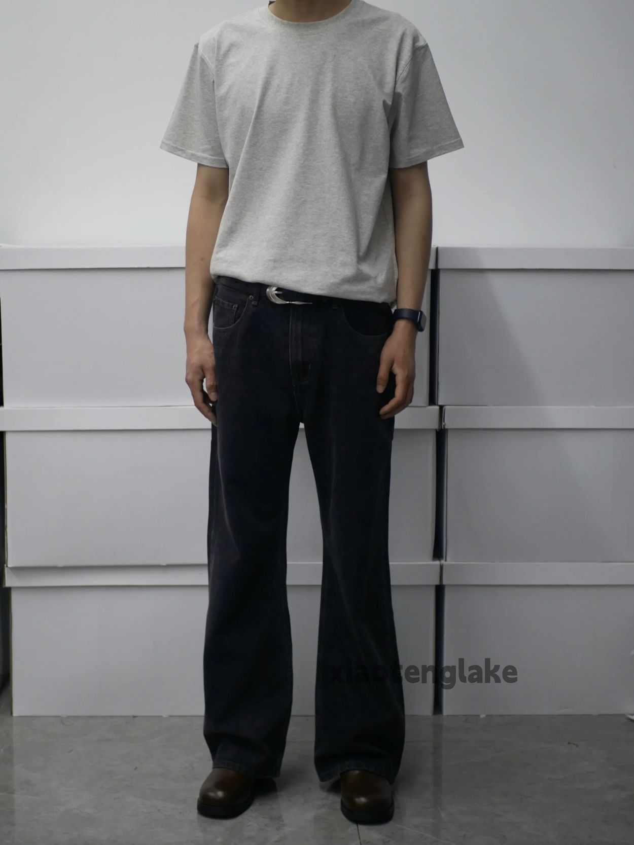 Jean zx faded wide Leg flared louisvuitton offwhite style jeans Size US 34 / EU 50 - 2 Thumbnail