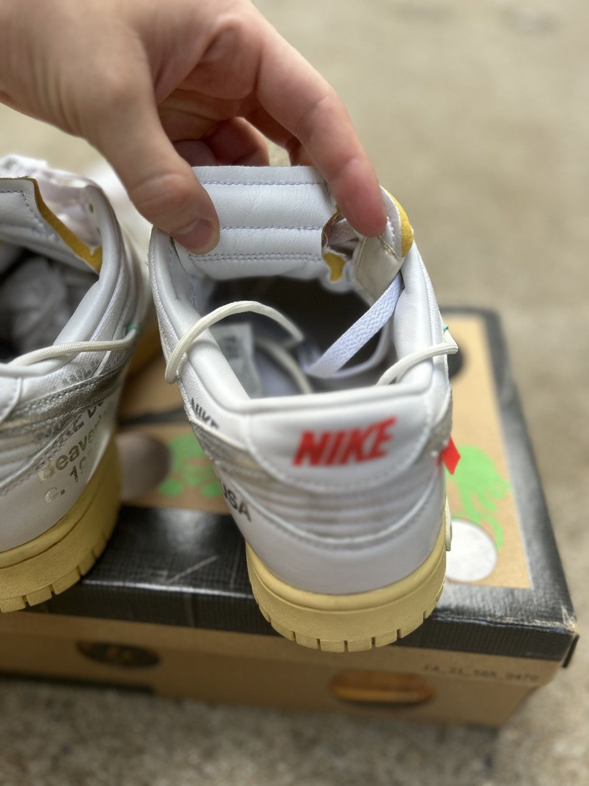 Jordan Brand × Nike × Off-White Off White Dunk low x “Lot 01 of 50” Size US 9 / EU 42 - 9 Thumbnail
