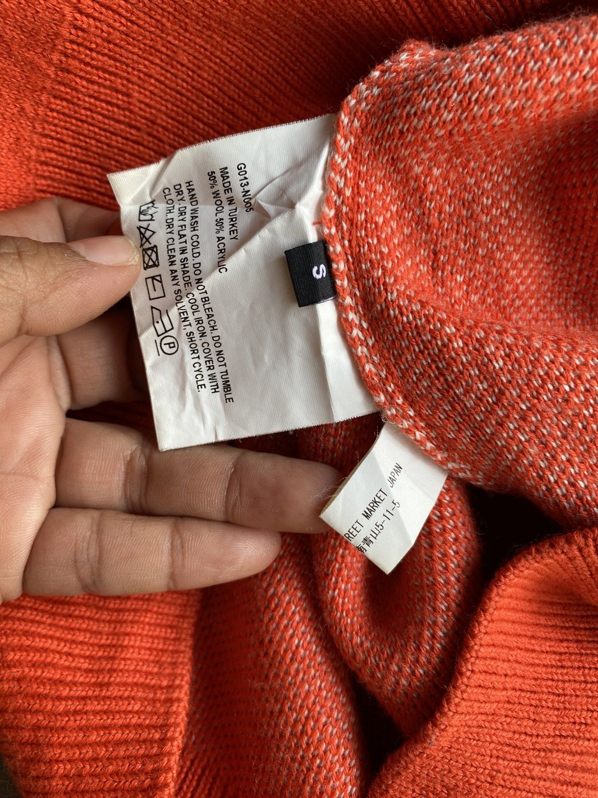 Gosha Rubchinskiy ГОША РУБЧИНСКИЙ Orange Logo Turtleneck Size S / US 4 / IT 40 - 7 Thumbnail