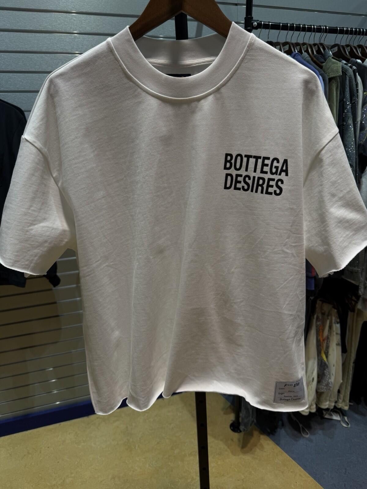 Bottega Desires Bottega Desires Tee T-Shirt F**k Joke (M) White Black Size US M / EU 48-50 / 2 - 1 Thumbnail