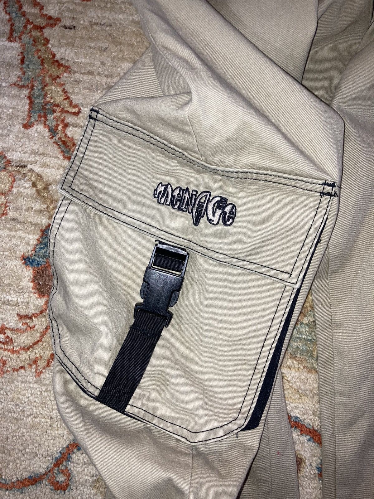 Menace × Vintage VTG MENACE Rave Pants Cargo Straps 40 Size US 40 / EU 56 - 9 Thumbnail