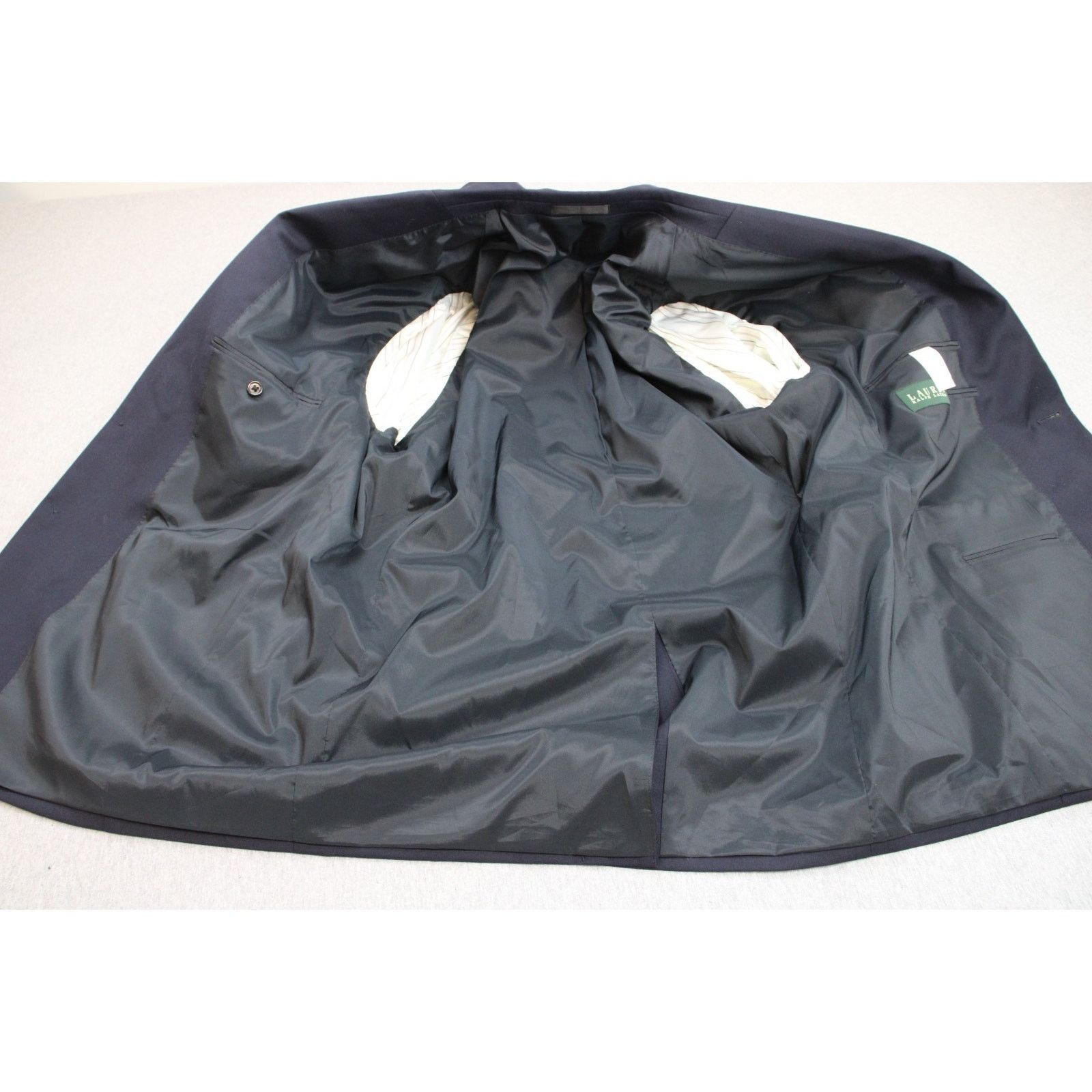 Lauren Ralph Lauren Lauren Ralph Lauren Blazer Mens 43R Navy Blue 100% Wool Size 42R - 4 Thumbnail